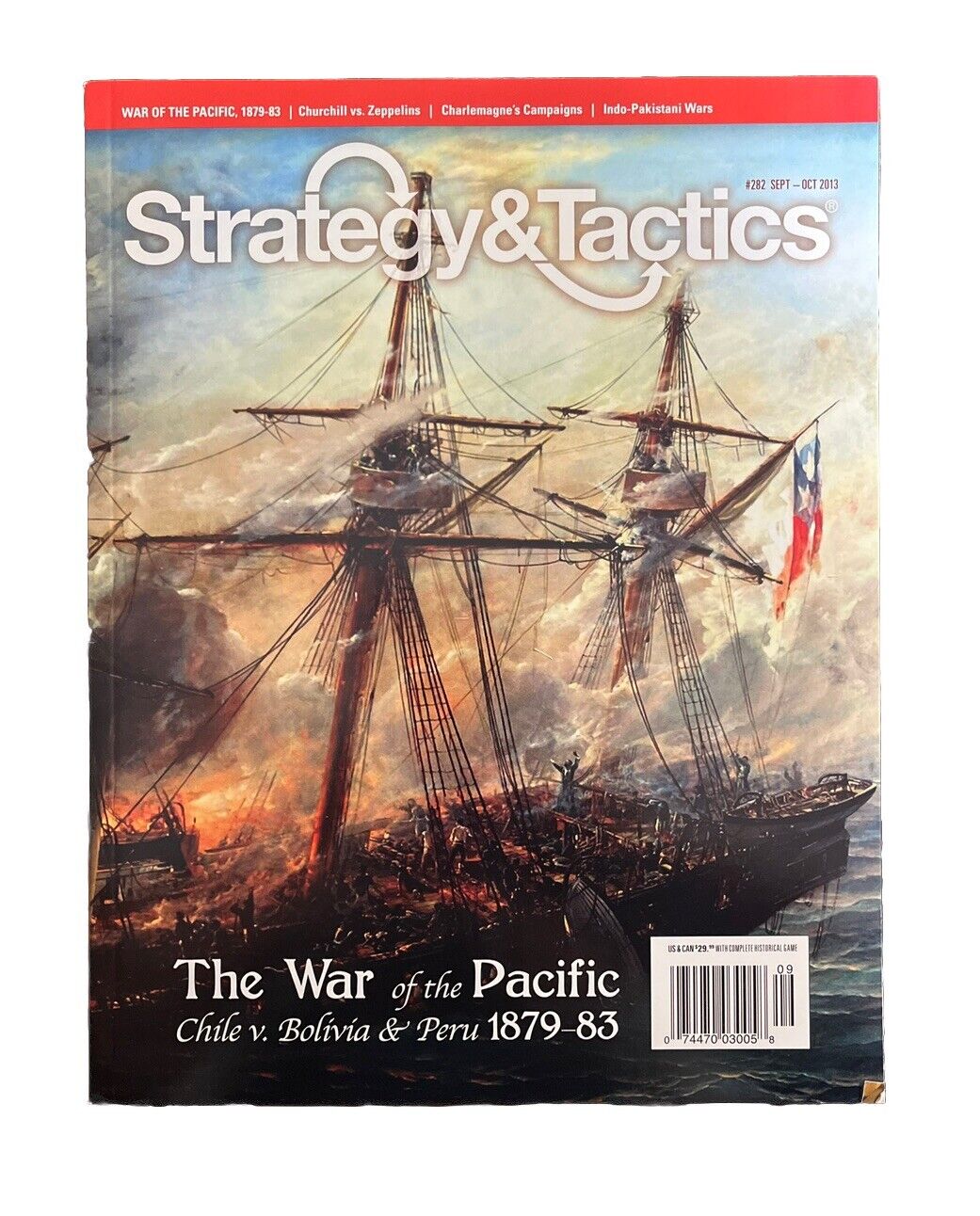 Strategy & Tactics Wargame Magazine #282 With Board Game -The War Of The Pacific