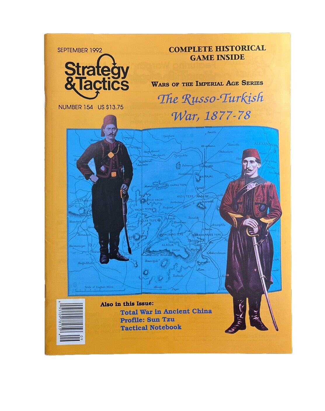 Strategy & Tactics Magazine #154 With History Board Game: The Russo-Turkish War