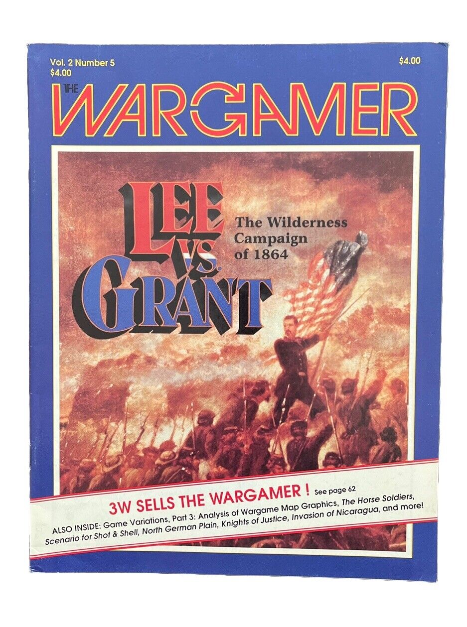 Vintage The Wargamer Magazine Vol 2 #5 1988 By 3W - Lee vs Grant