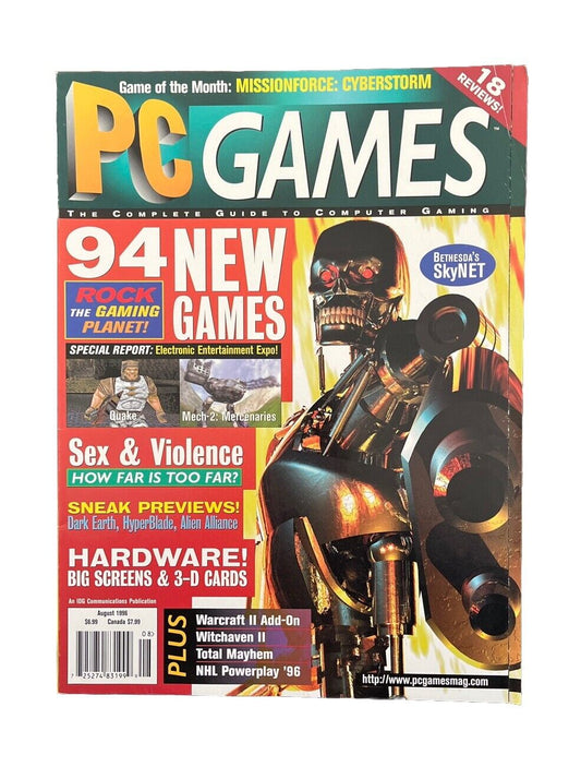 Vintage PC Games Magazine Vol.3 No.8 August 1996 94 New Games