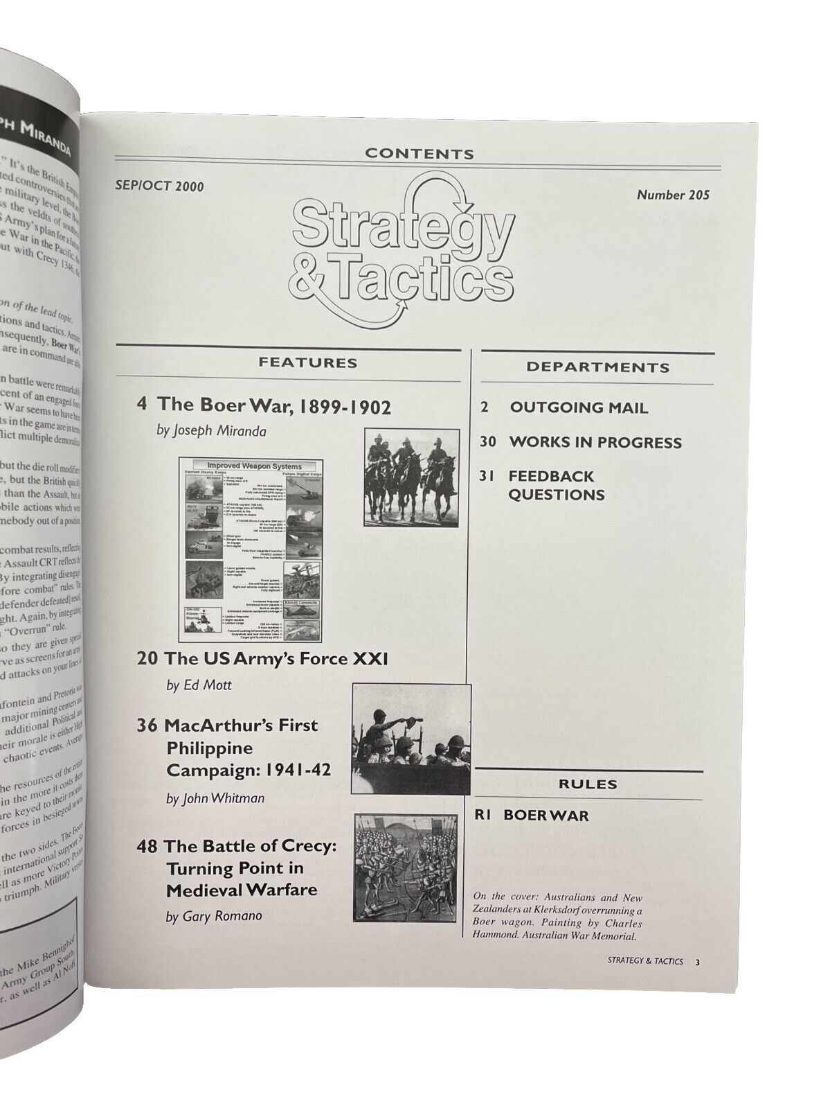 Strategy & Tactics Wargame Magazine #205 Sep/Oct 2000 The Second Boer War
