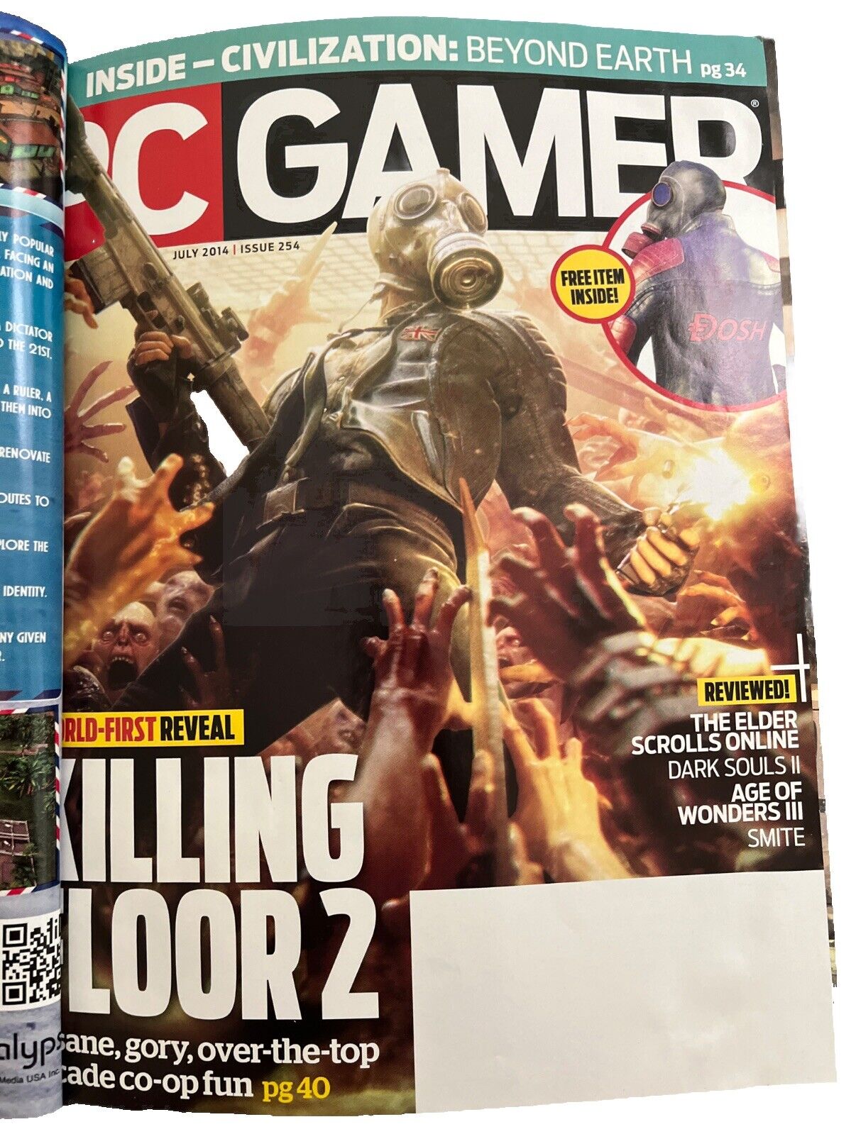 PC Gamer July 2014 #254 Computer Video Game Magazine Killing Floor 2