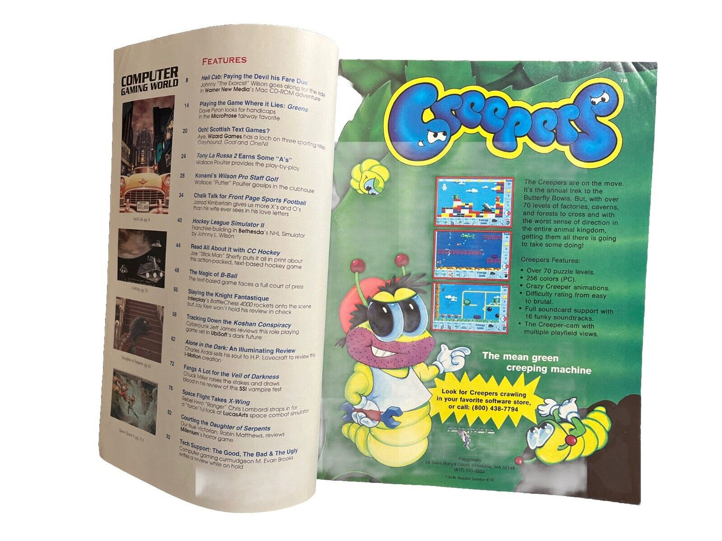 Classic Vintage Computer Gaming World Magazine #107 Warner New Media’s Hell Cab