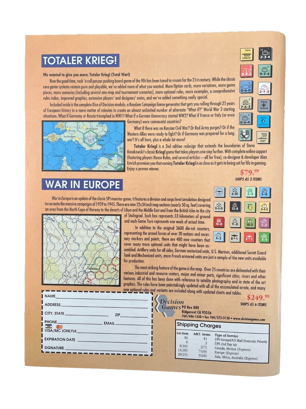 Strategy & Tactics Wargame Magazine #200 Campaigns Of The French Foreign Legion