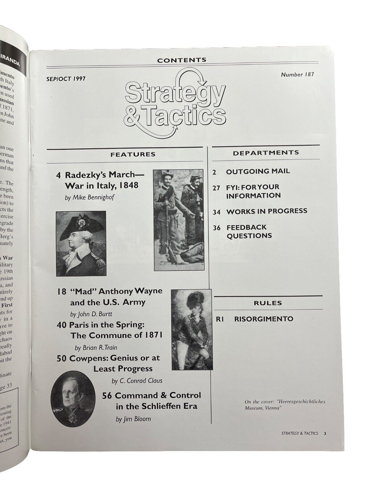 Strategy & Tactics tabletop Wargame Magazine #187 Risorgimento War In Italy 1848