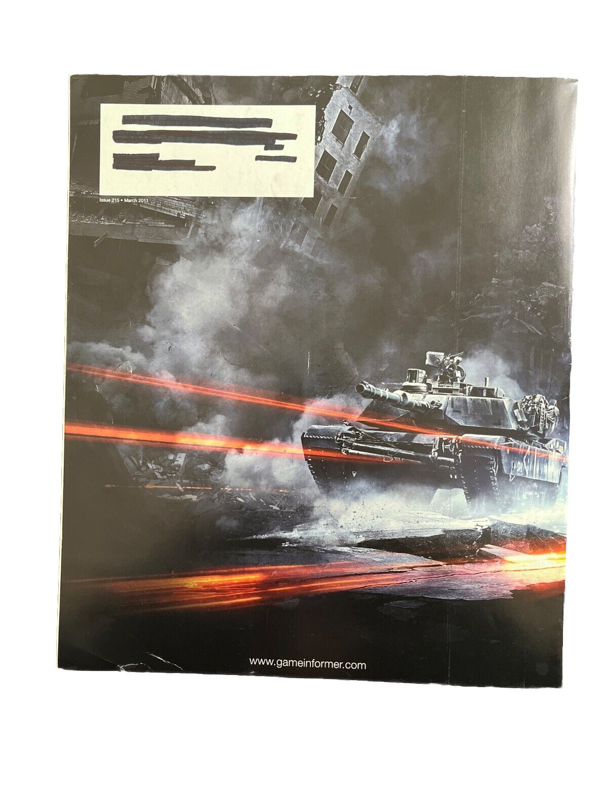 March 2011 Game Informer #215 Collectable Video Game Magazine Back Battlefield 3