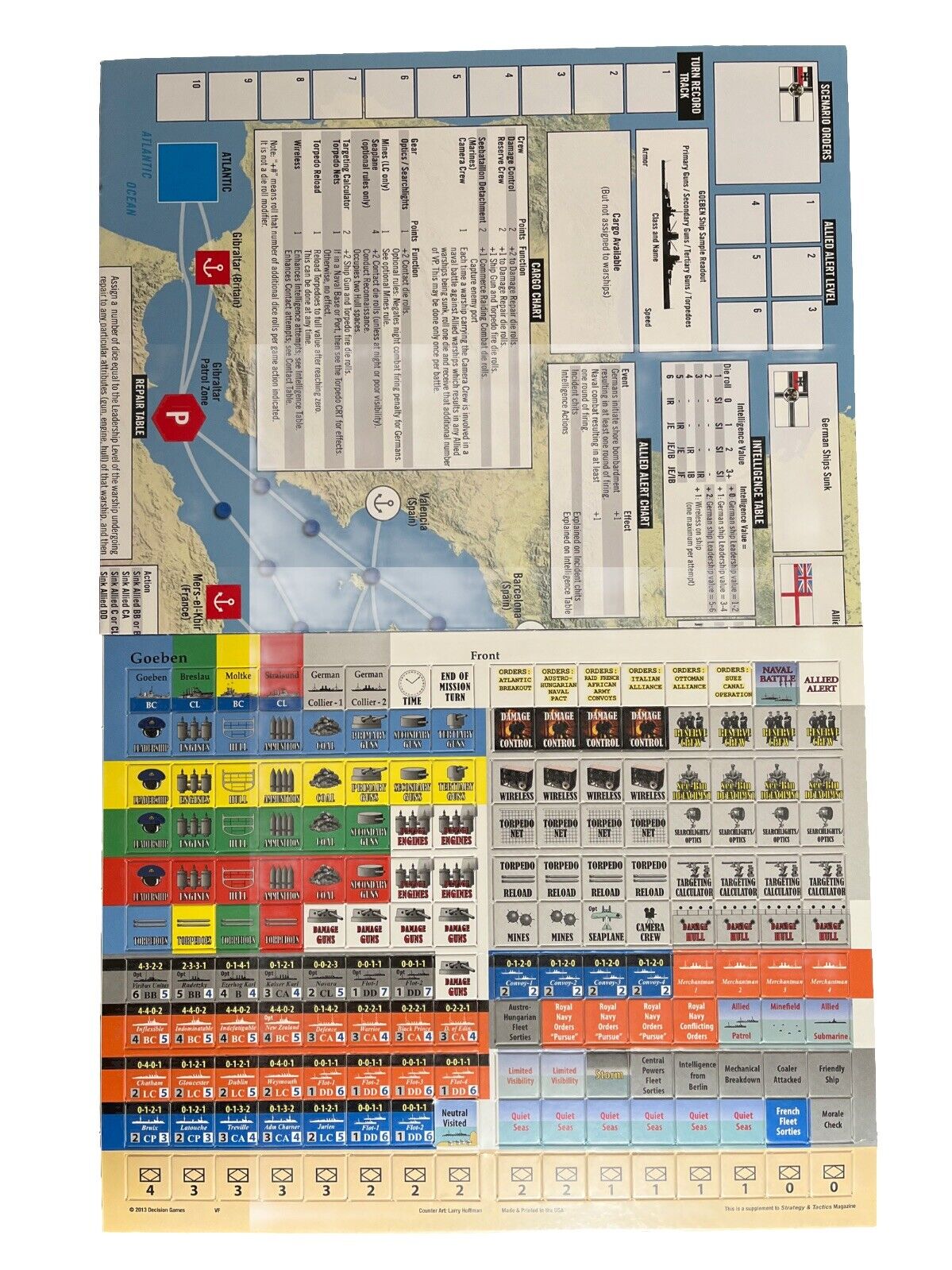 Strategy & Tactics Wargame Magazine #287 With History Board Game - Goeben 1914