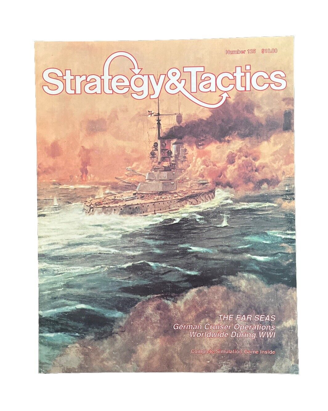 Strategy & Tactics Wargame Magazine #125 The Far Seas German Cruiser Operations