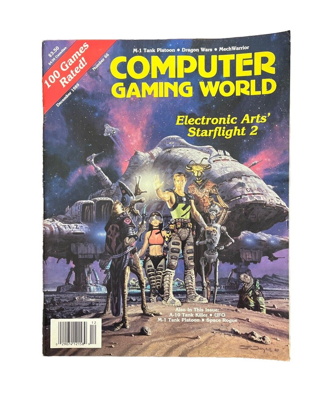 Computer Gaming World PC Game Magazine #66 1989 Electronic Arts’ Starflight 2