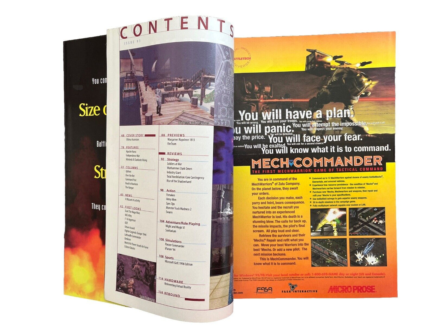 Computer Games Strategy Plus Magazine #93 August 1998 Ultimate Ascension