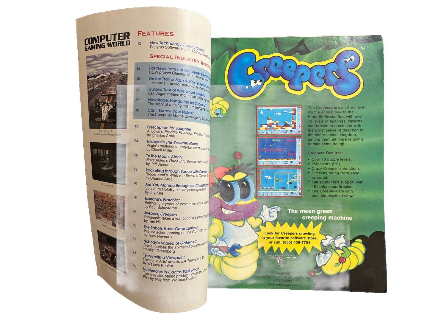 Classic Vintage Computer Gaming World Magazine #109 Papyrus’ IndyCar Racing