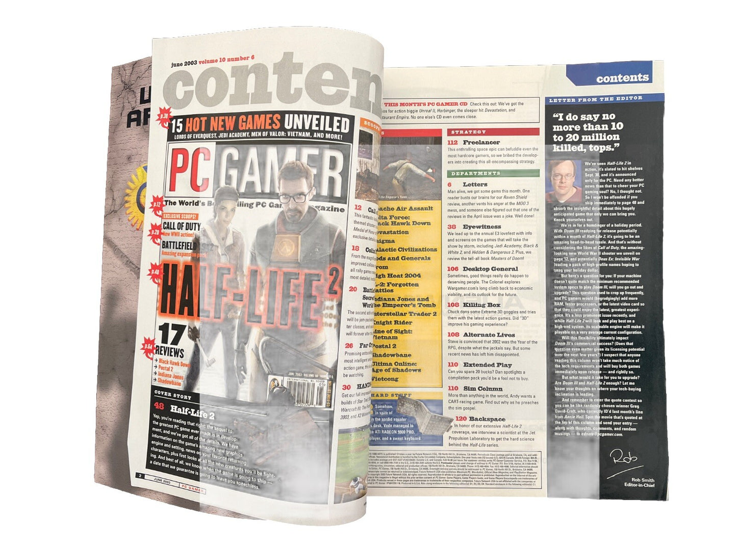 PC GAMER Computer Games Strategy Magazine #111 June 2003 Half-Life 2