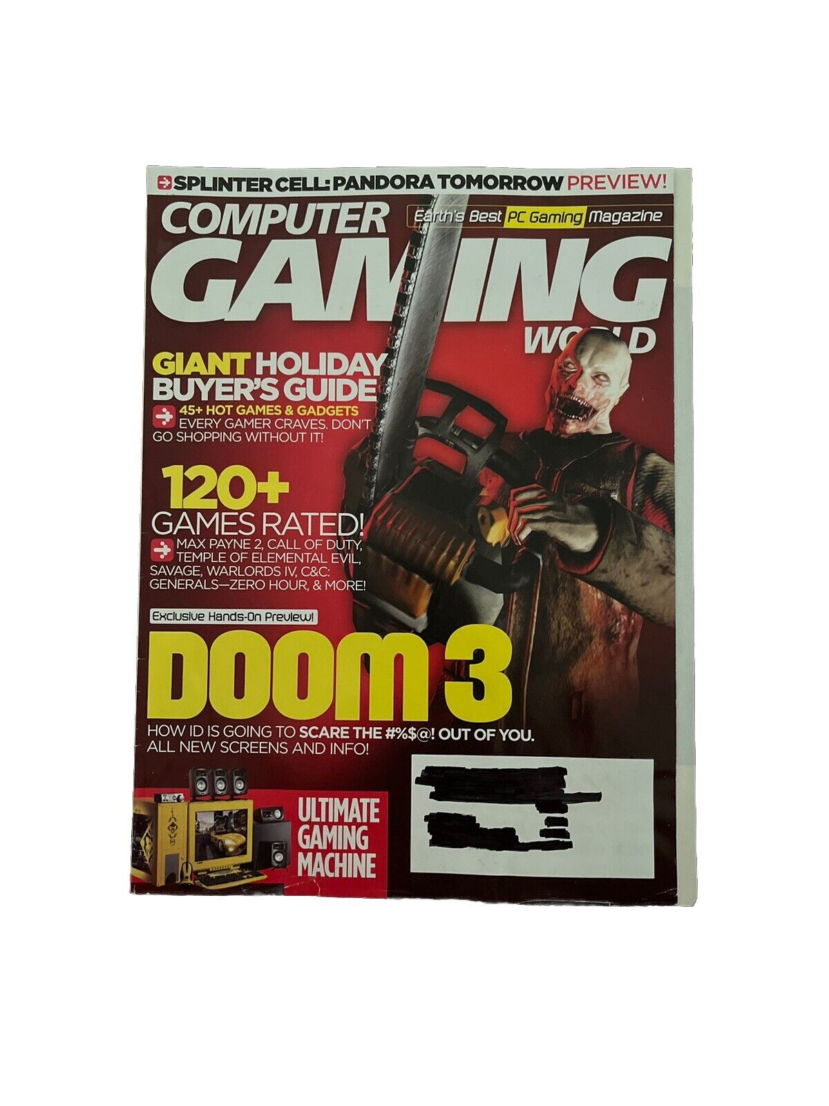 Computer Gaming World Collectable PC Game Magazine January 2004 #234 Doom 3