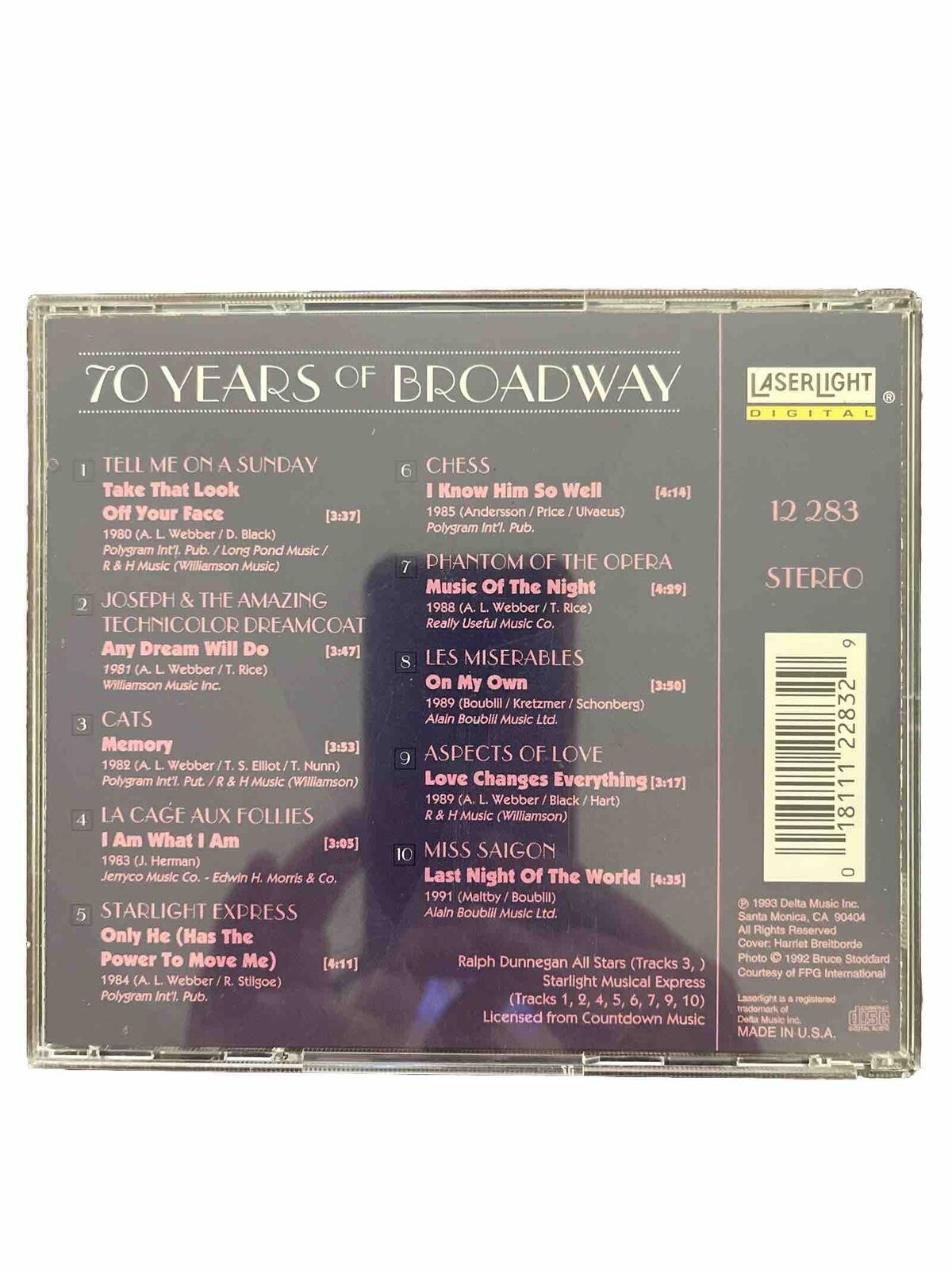 70 Years of Broadway, Vol. 5 by Various Artists (CD, Mar-1994, Laserlight)