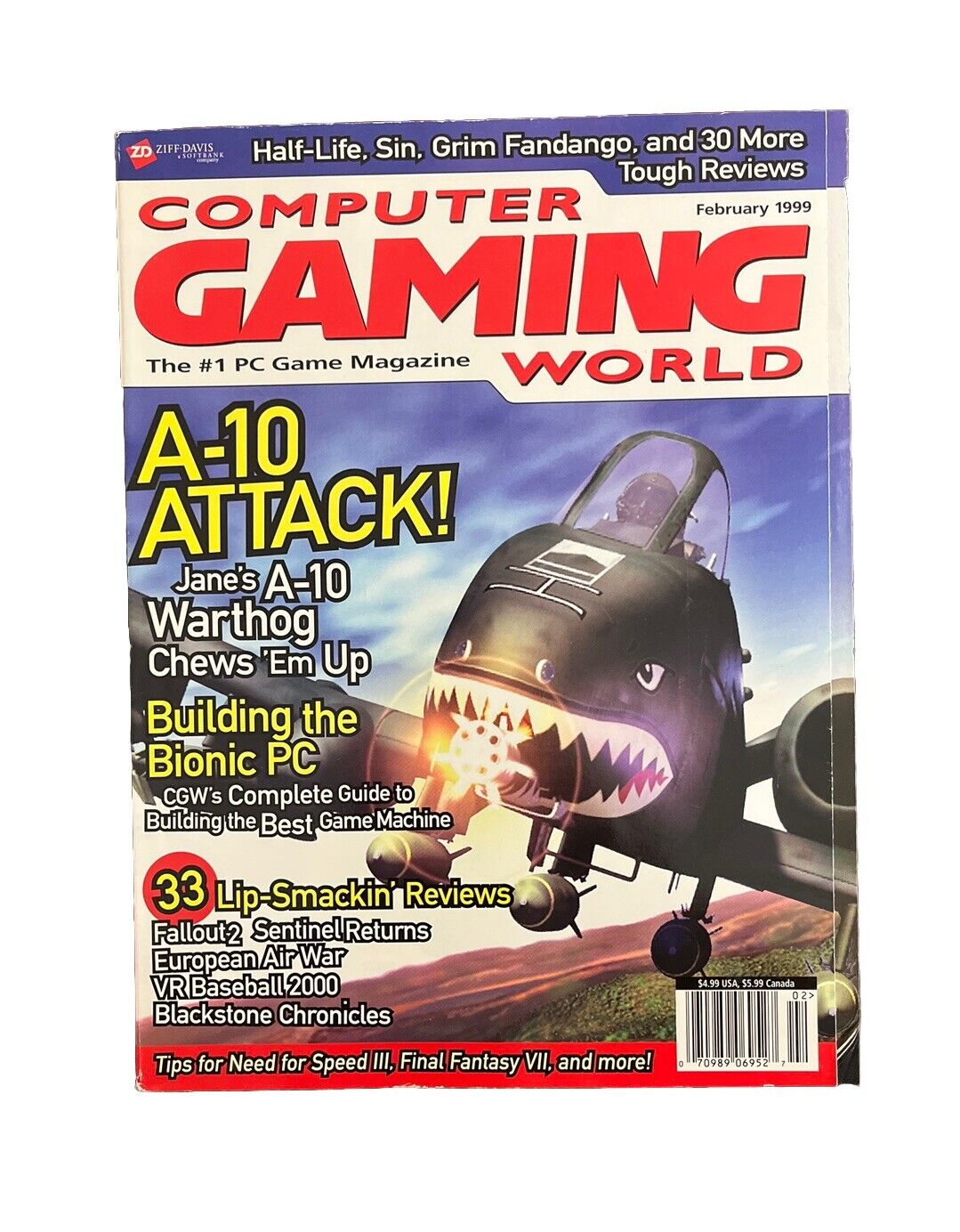 Collectable Computer Gaming World Magazine #175 February 1999 - A-10 Attack!