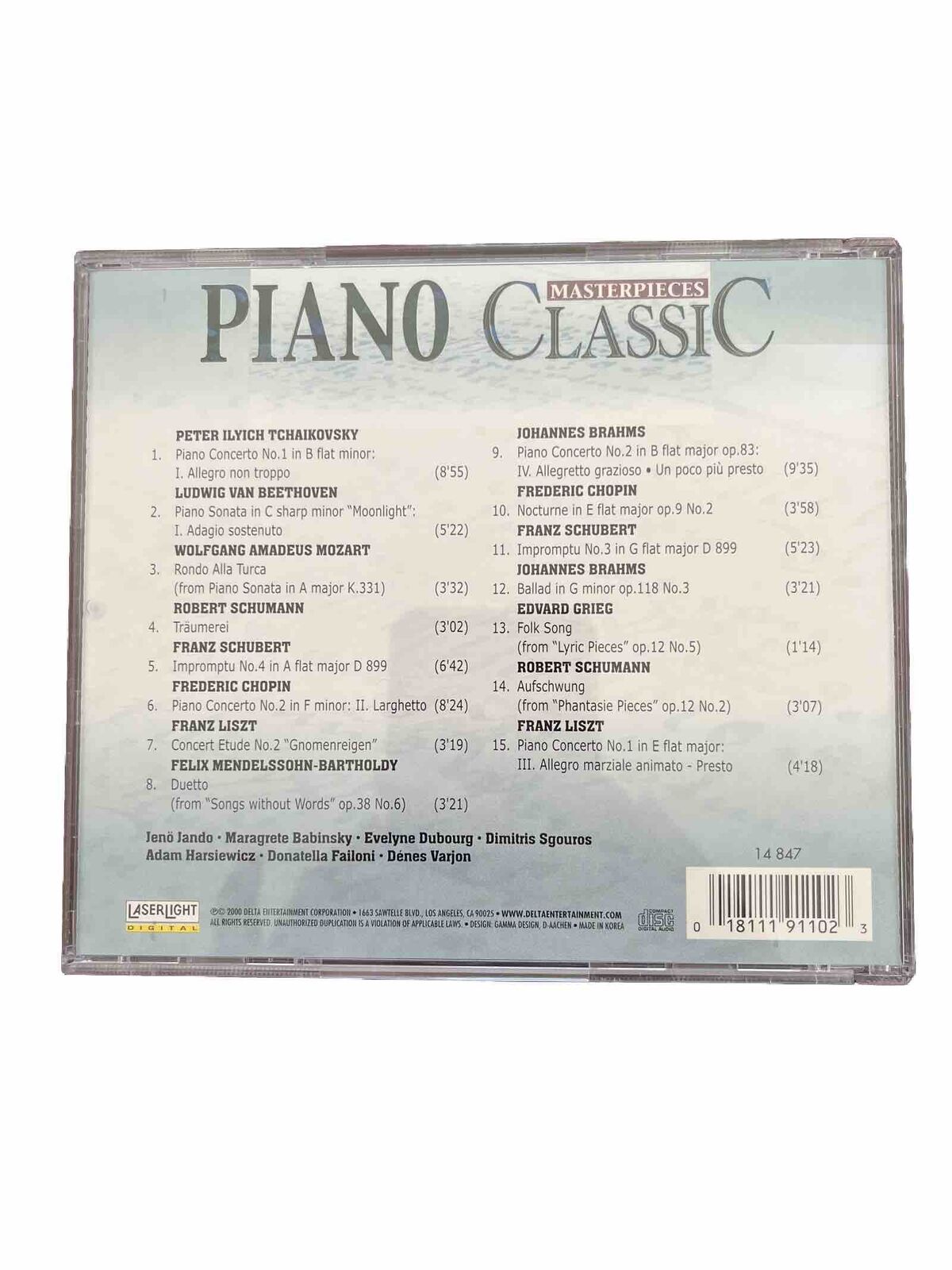 Piano Classic Masterpieces - Audio CD By Pyotr Ilyich Tchaikovsky