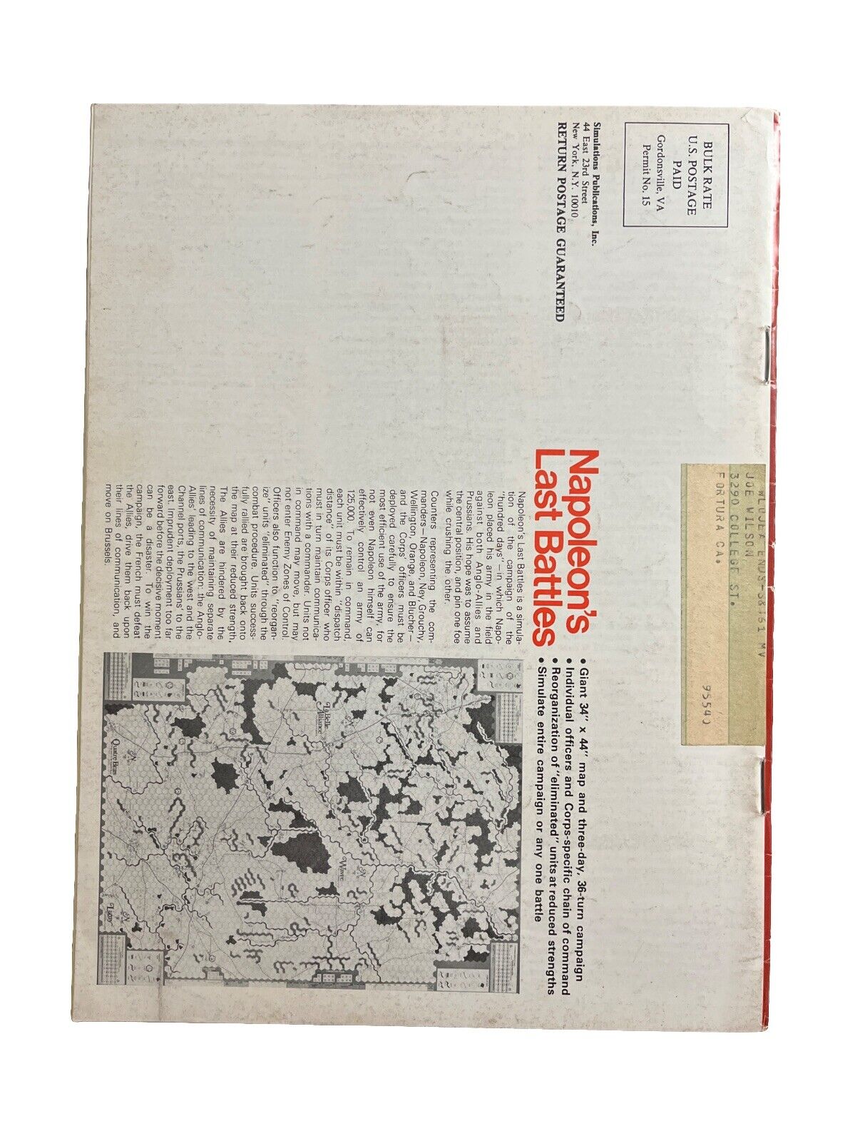 Vintage SPI MOVES Magazine #29 October-November 1976 Tabletop RPG Wargames