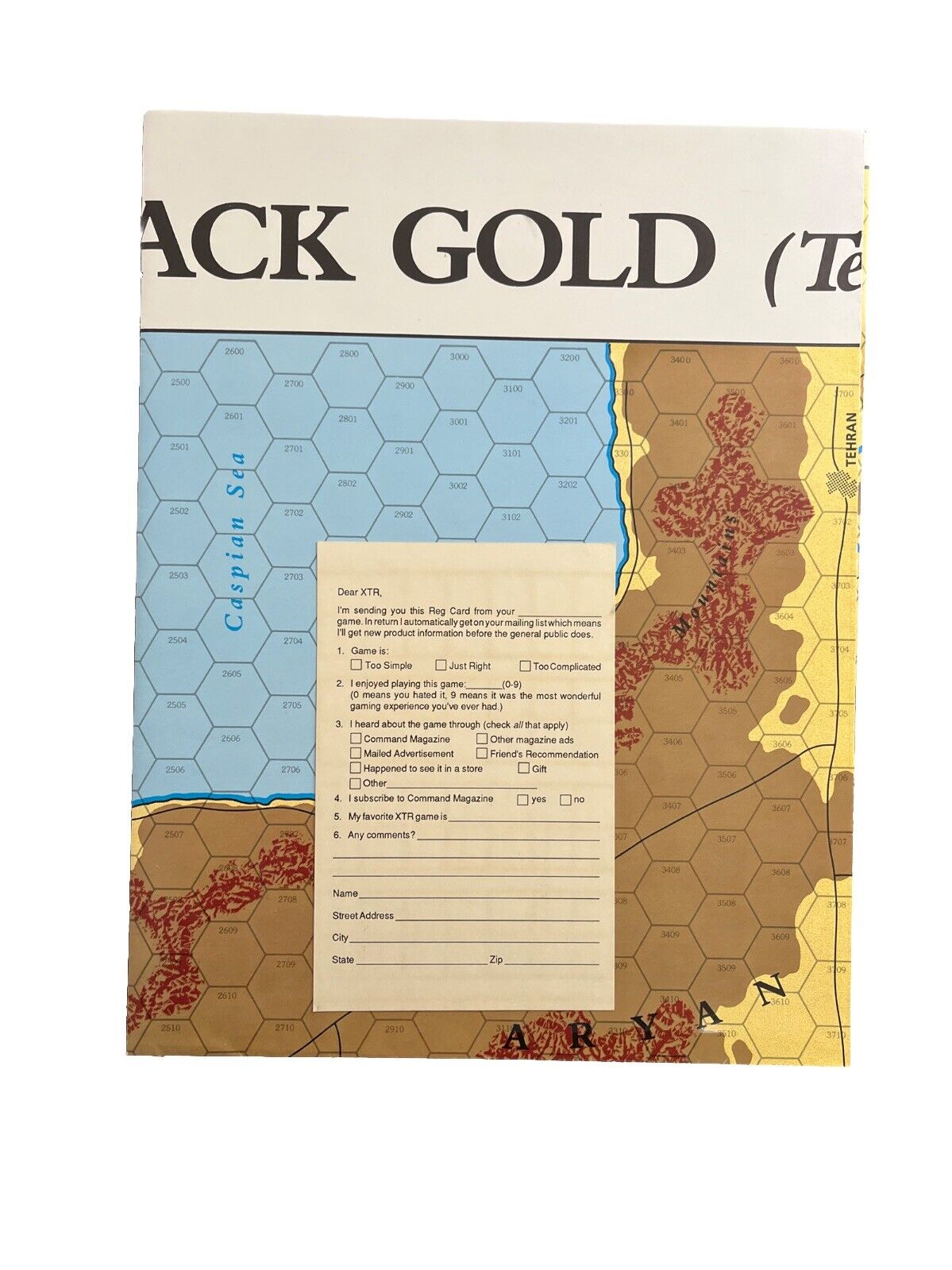 BLACK GOLD (TEXAS TEA) Collectable Complete Historical Board Game Axis Won WW2