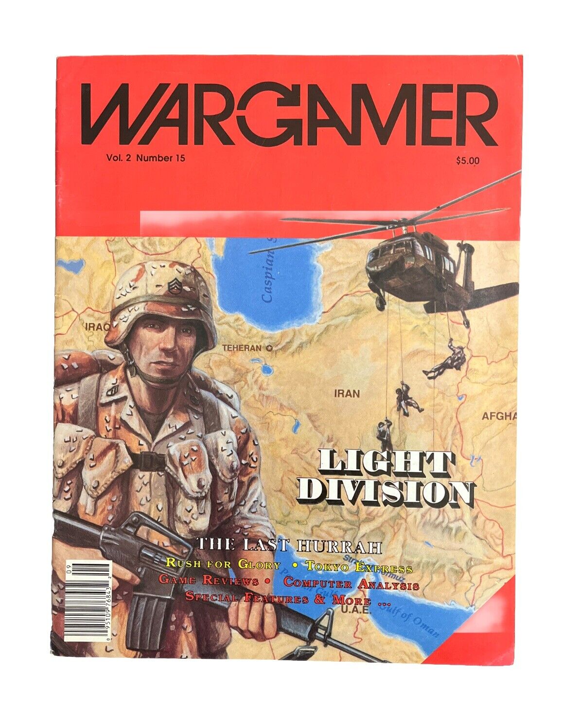 Collectable Vintage WARGAMER Magazine VOL.2 #15 Sep-Oct 1989 - Light Division