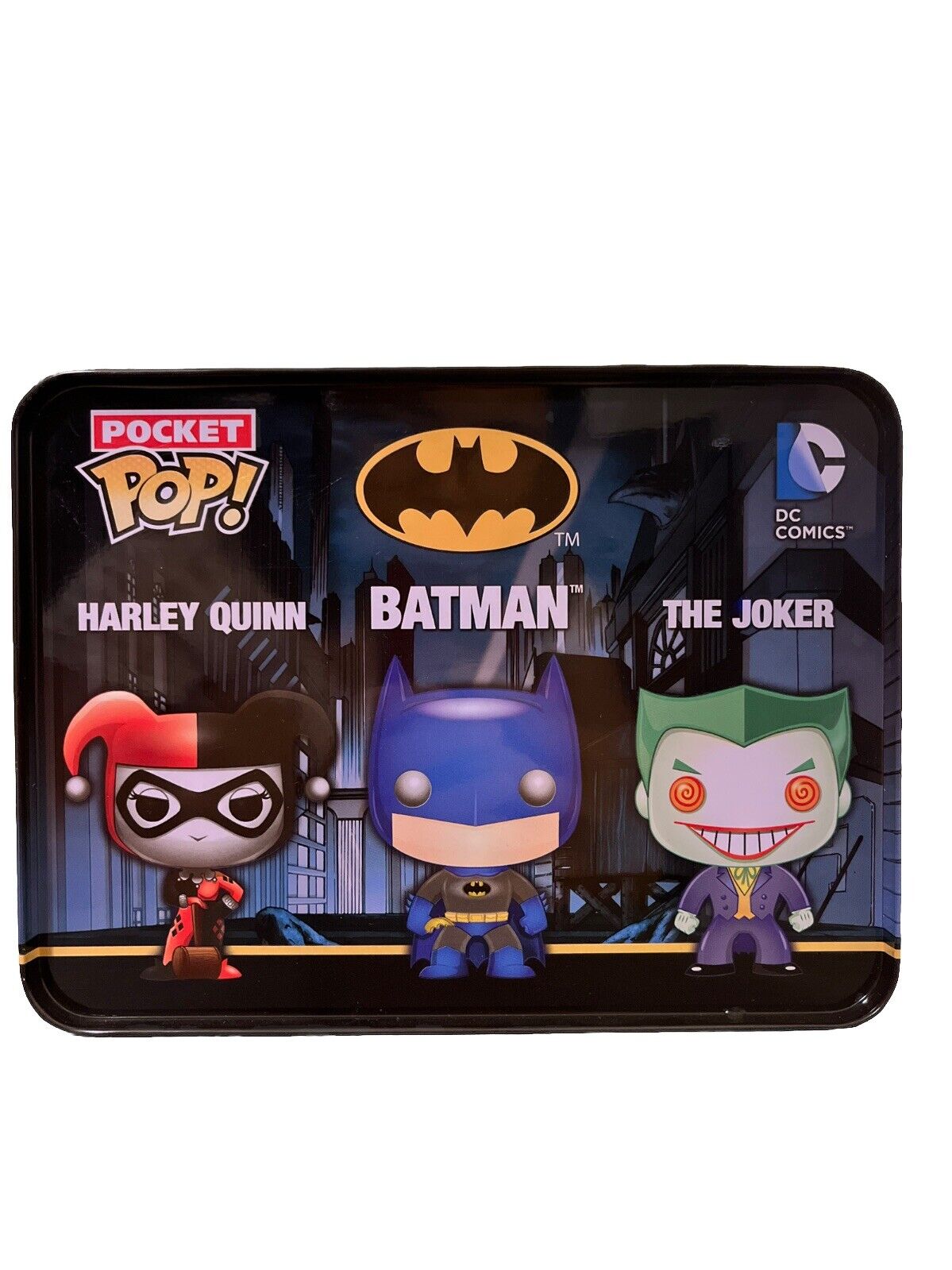 DC Comics Pocket Pop! Mini Vinyl Funko #04 Batman The Joker Harley Quinn 3 Pack