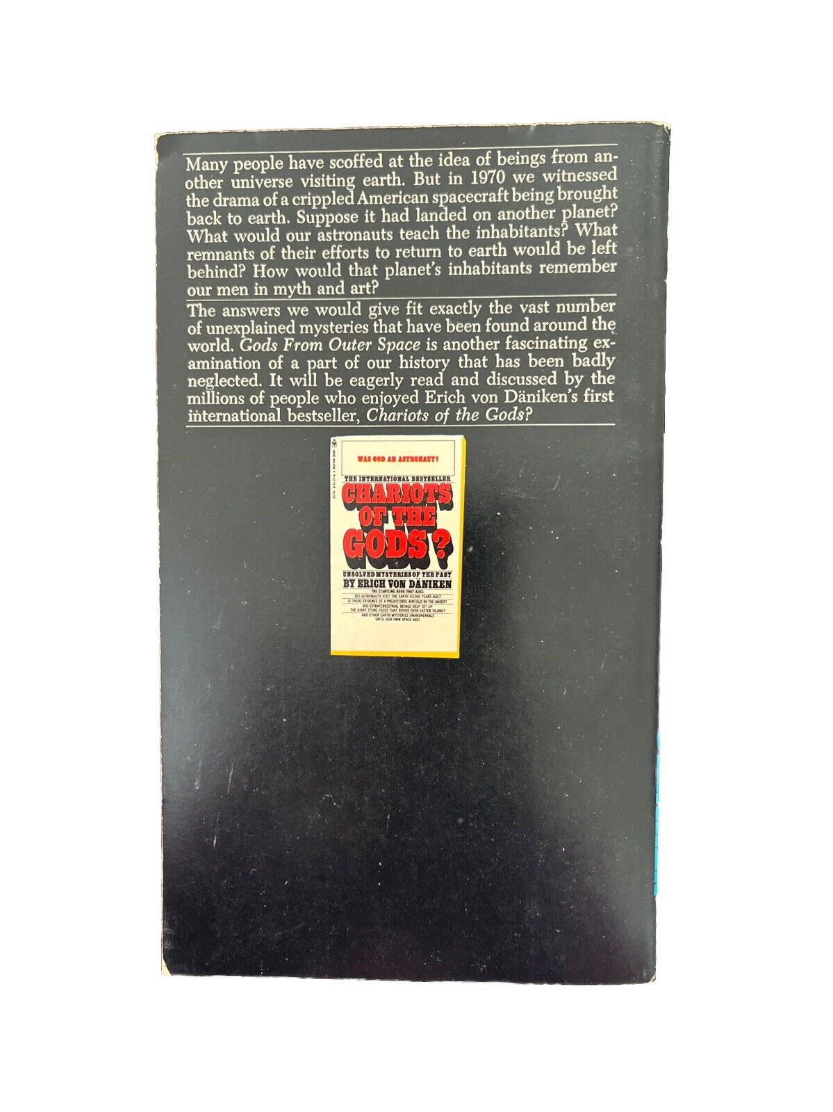 GODS FROM OUTER SPACE Erich Von Daniken Bantam Paperback Ed 1972 Ancient Aliens