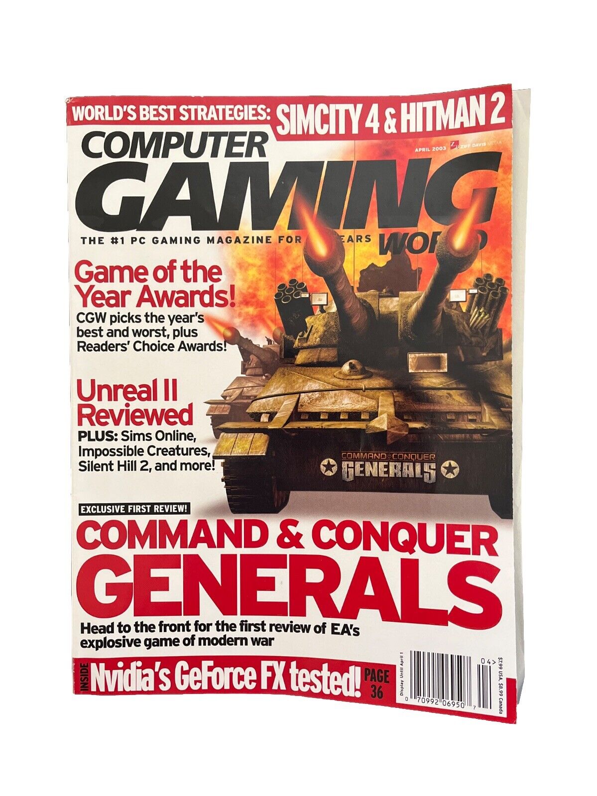 Classic Vintage Computer Gaming World Magazine #225 Command & Conquer Generals