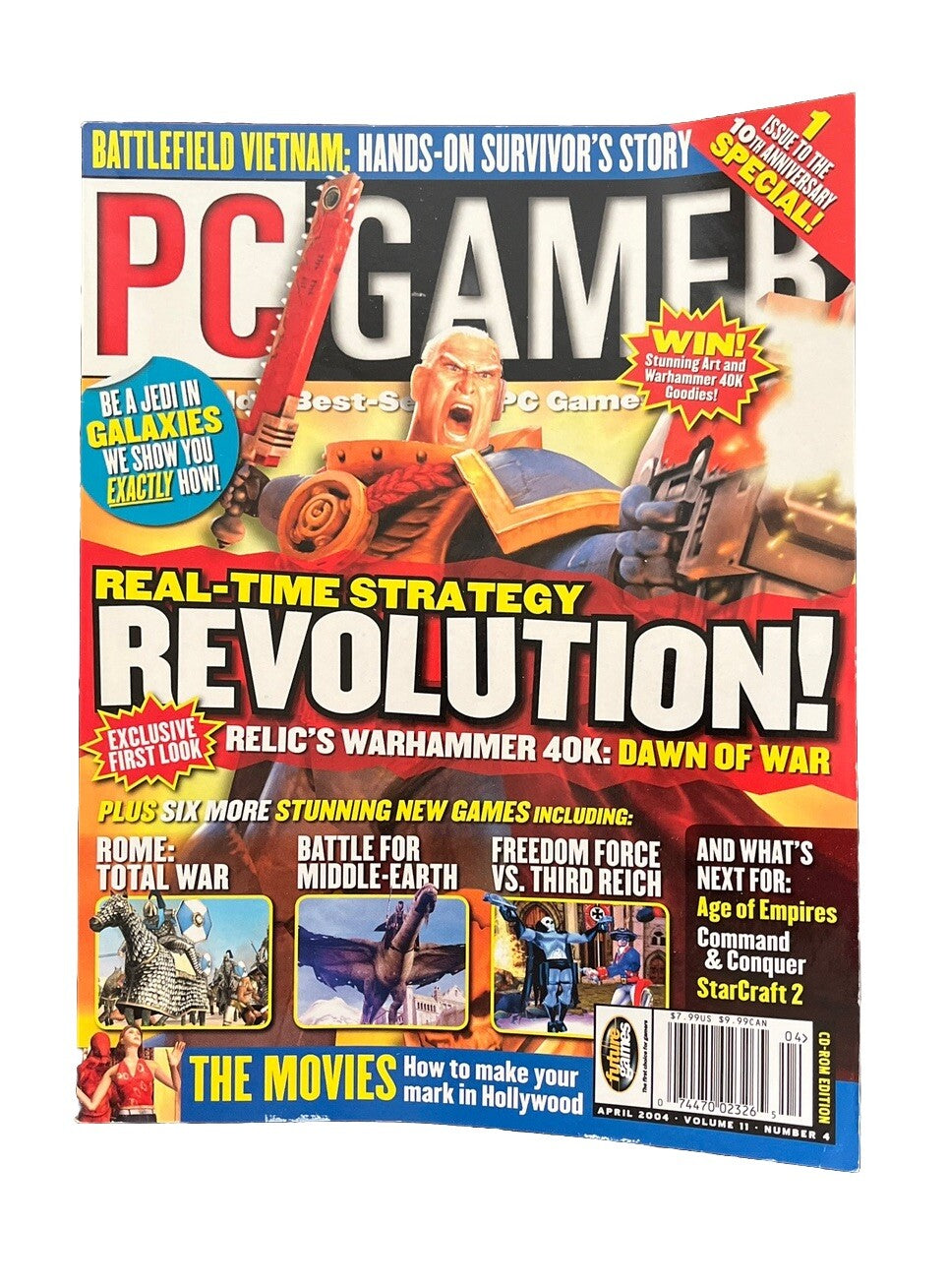 Classic PC Gamer Computer Video Game Strategy Magazine #122 Revolution!