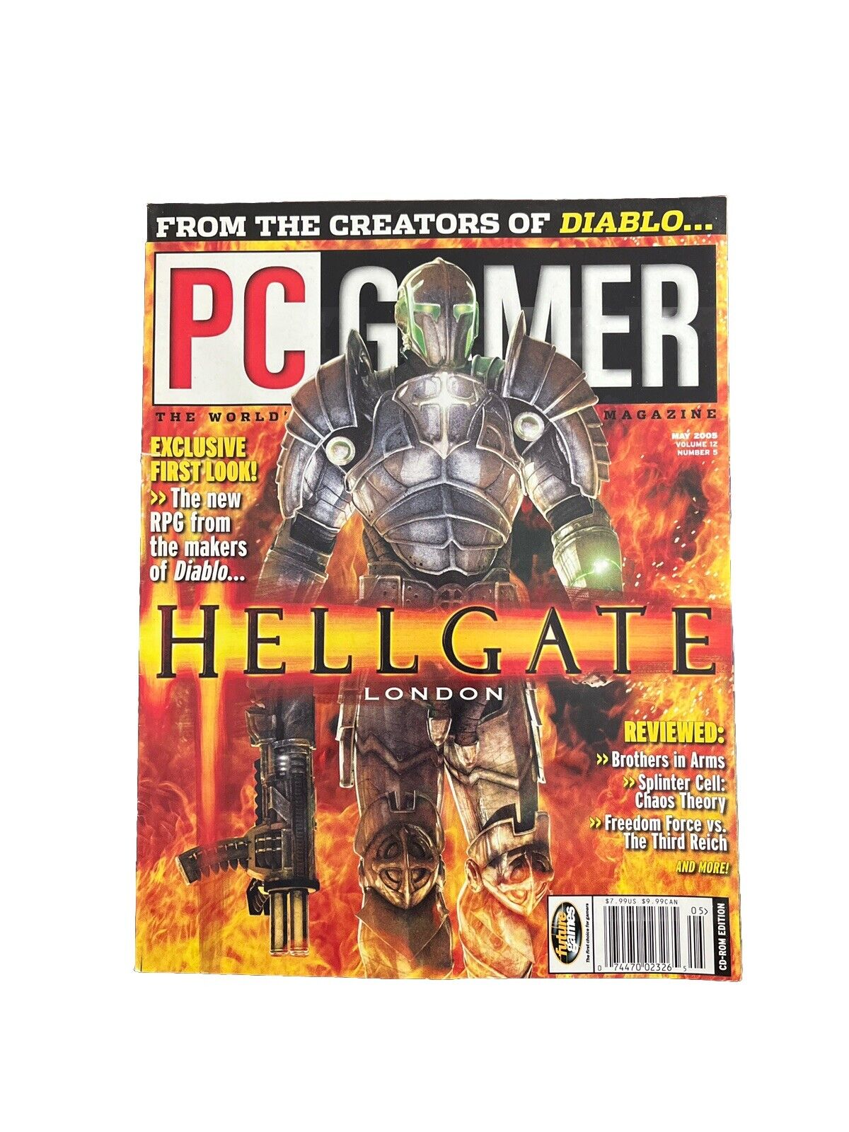 MAY 2005 PC GAMER #136 Vintage Computer video game magazine - HELLGATE London