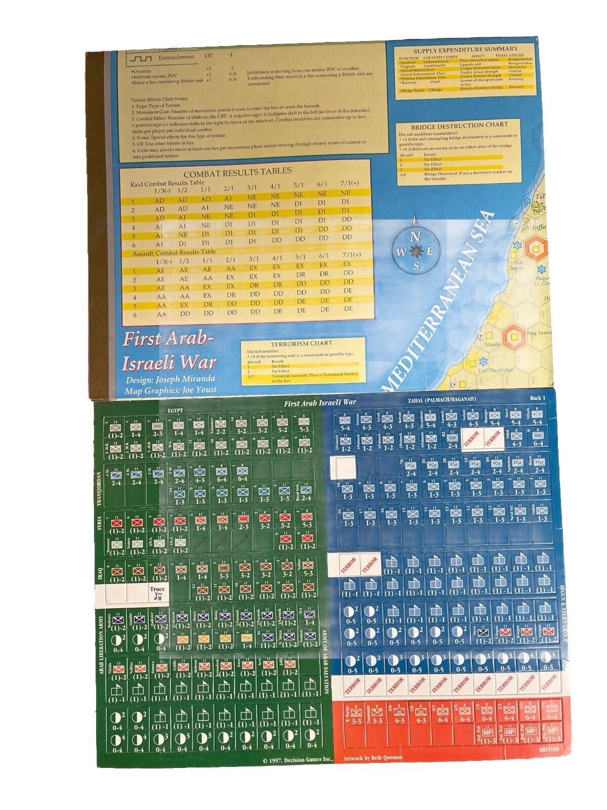 Strategy & Tactics Wargame Magazine #185 The First Arab-Israeli War 1947-49