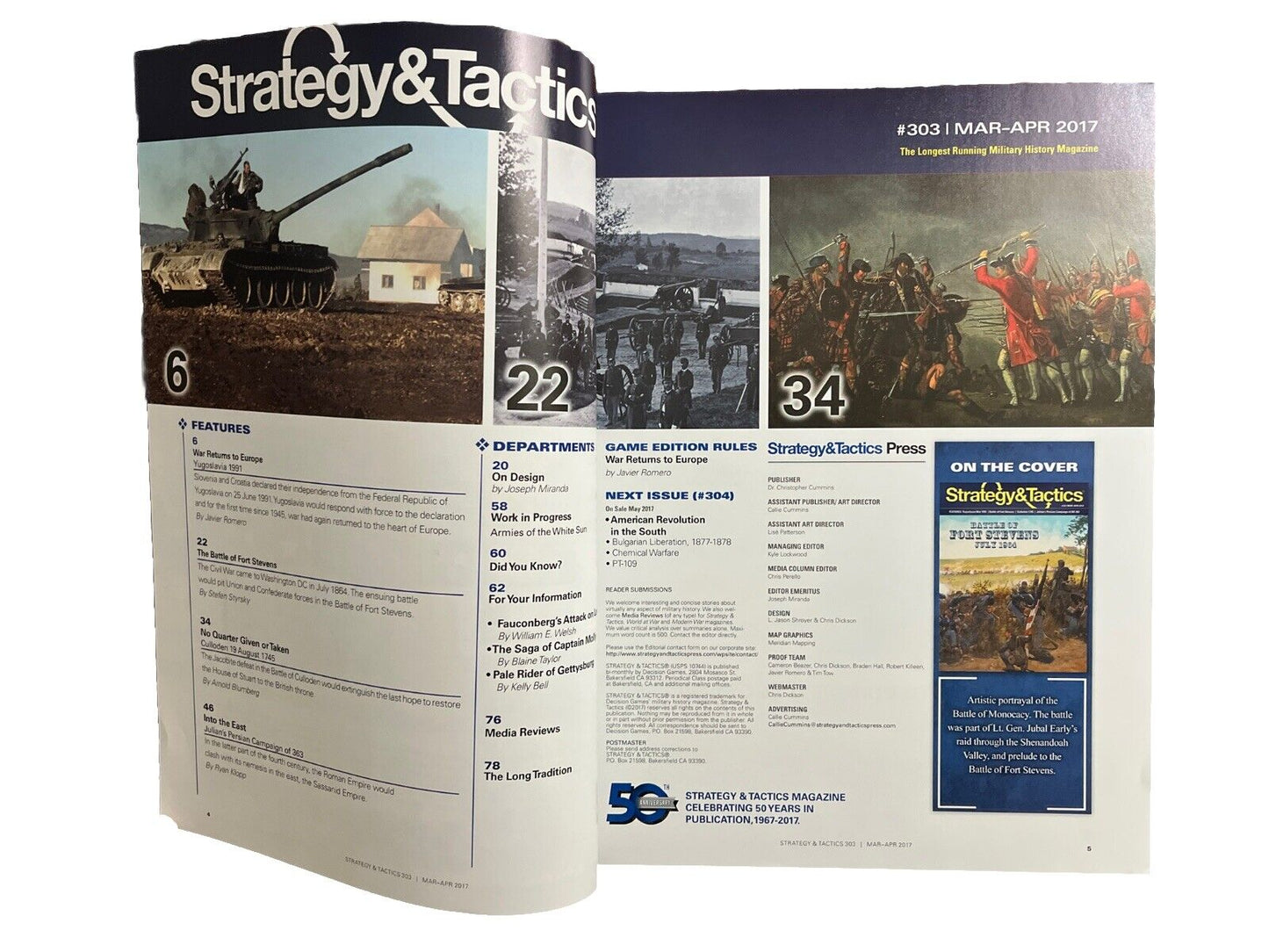 Strategy & tactics Vintage War Magazine #303 with Game Yugoslavia Wars 1991