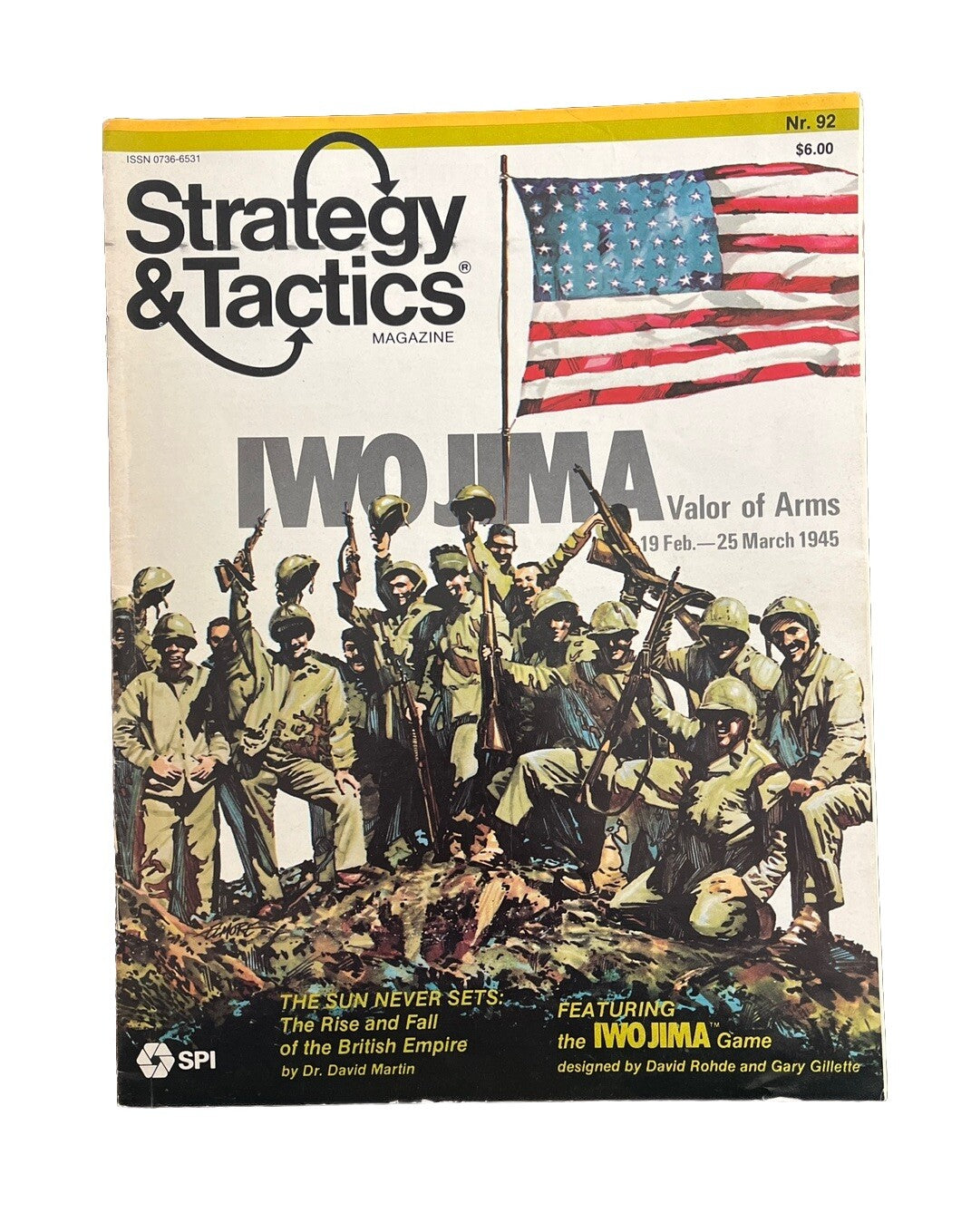 Strategy & Tactics Historical Wargame Magazine #92 1983 IWO JIMA: Valor Of Arms