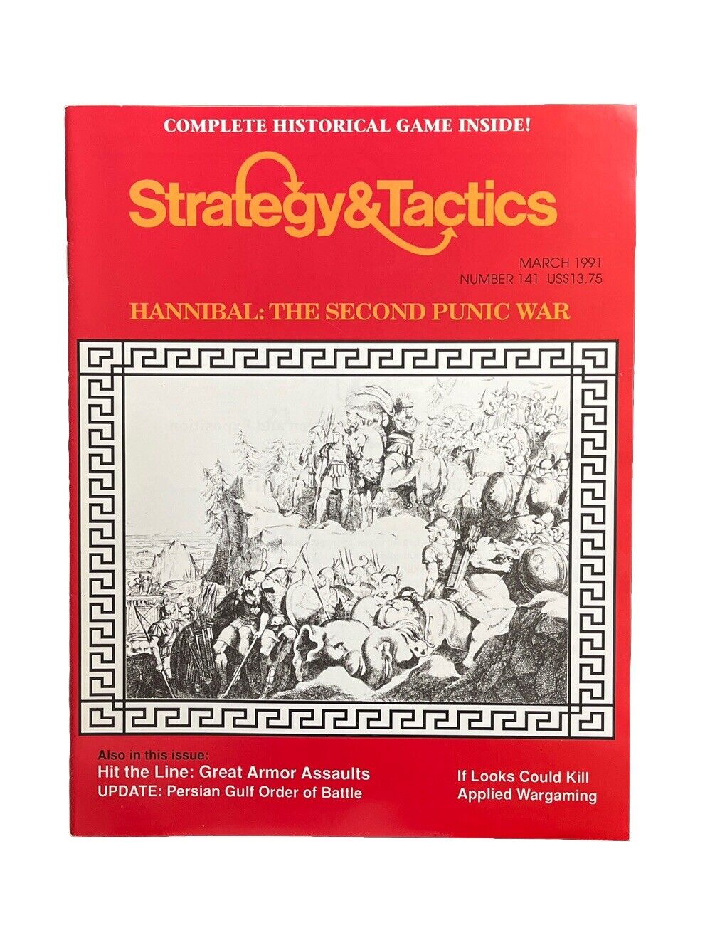 Strategy & Tactics Wargame Magazine #141 1991 Hannibal: The Second Punic War