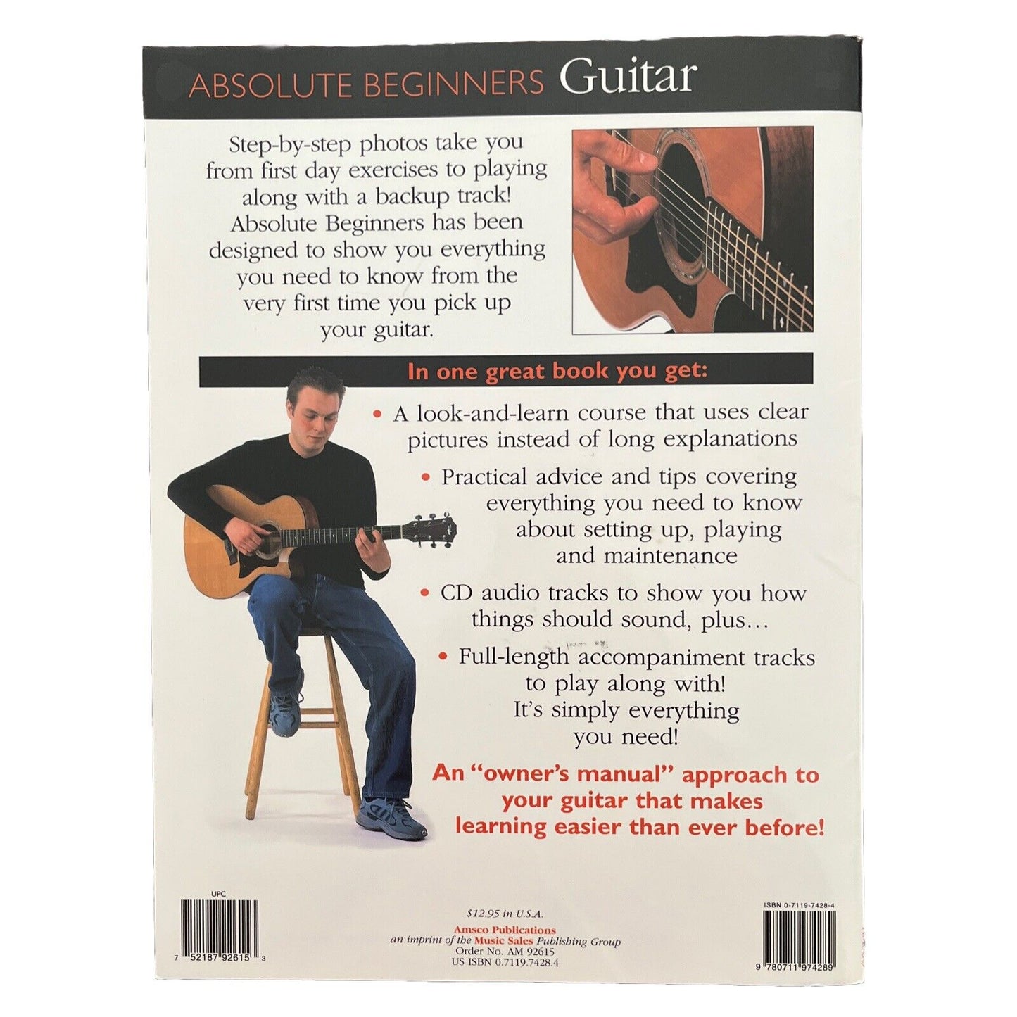 Absolute Beginners - Guitar : Book And CD Amsco Publication