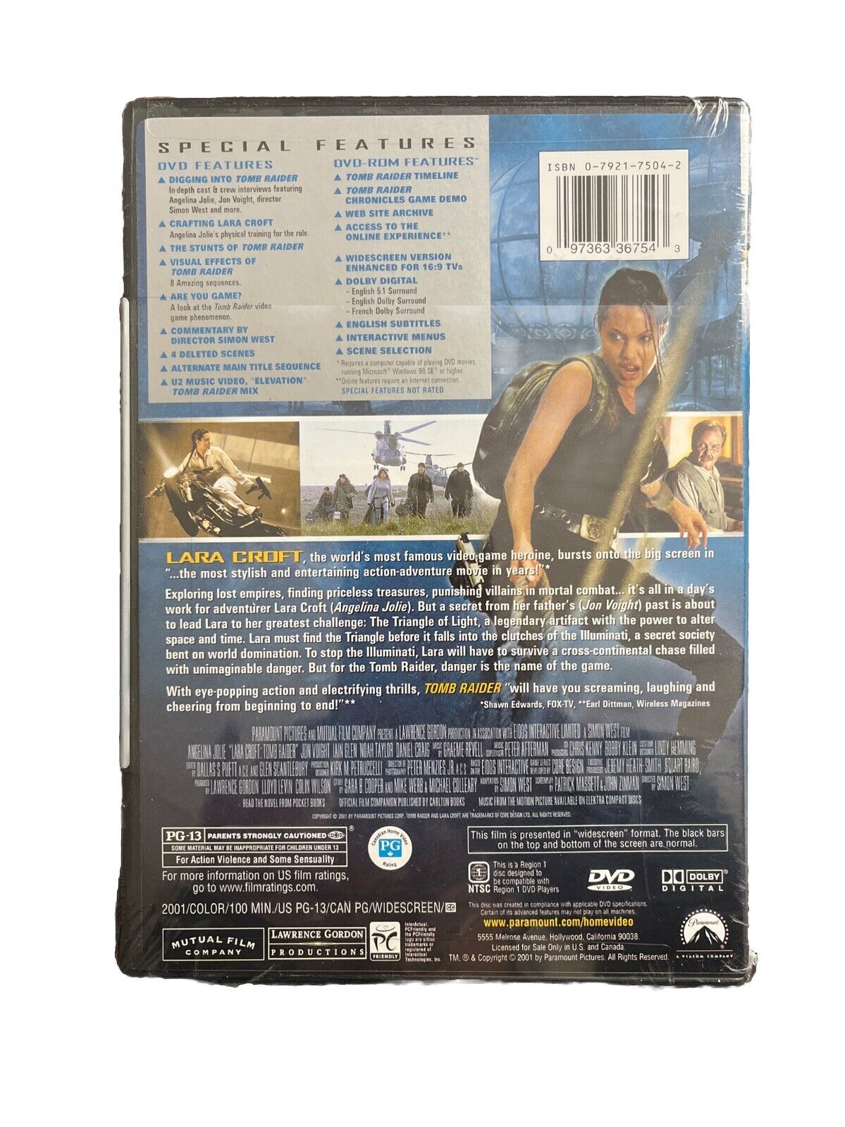 Lara Croft: Tomb Raider (DVD, 2001, Widescreen, Special Collector's Edition)