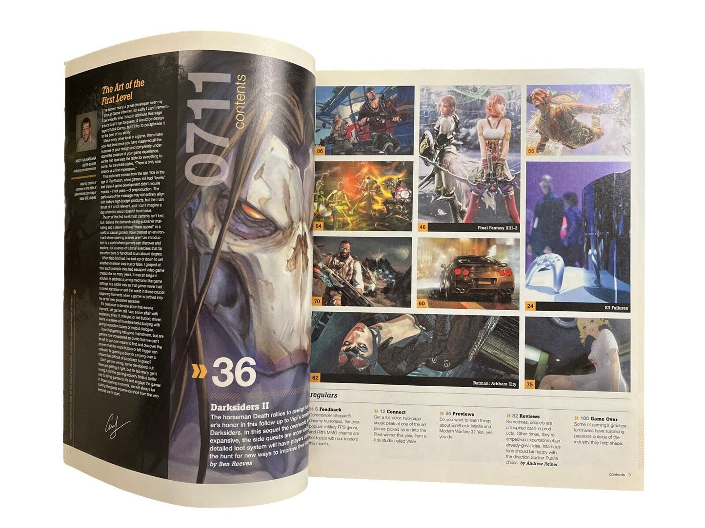 July 2011 Game Informer Collectable PC Game Magazine #219 Darksiders II