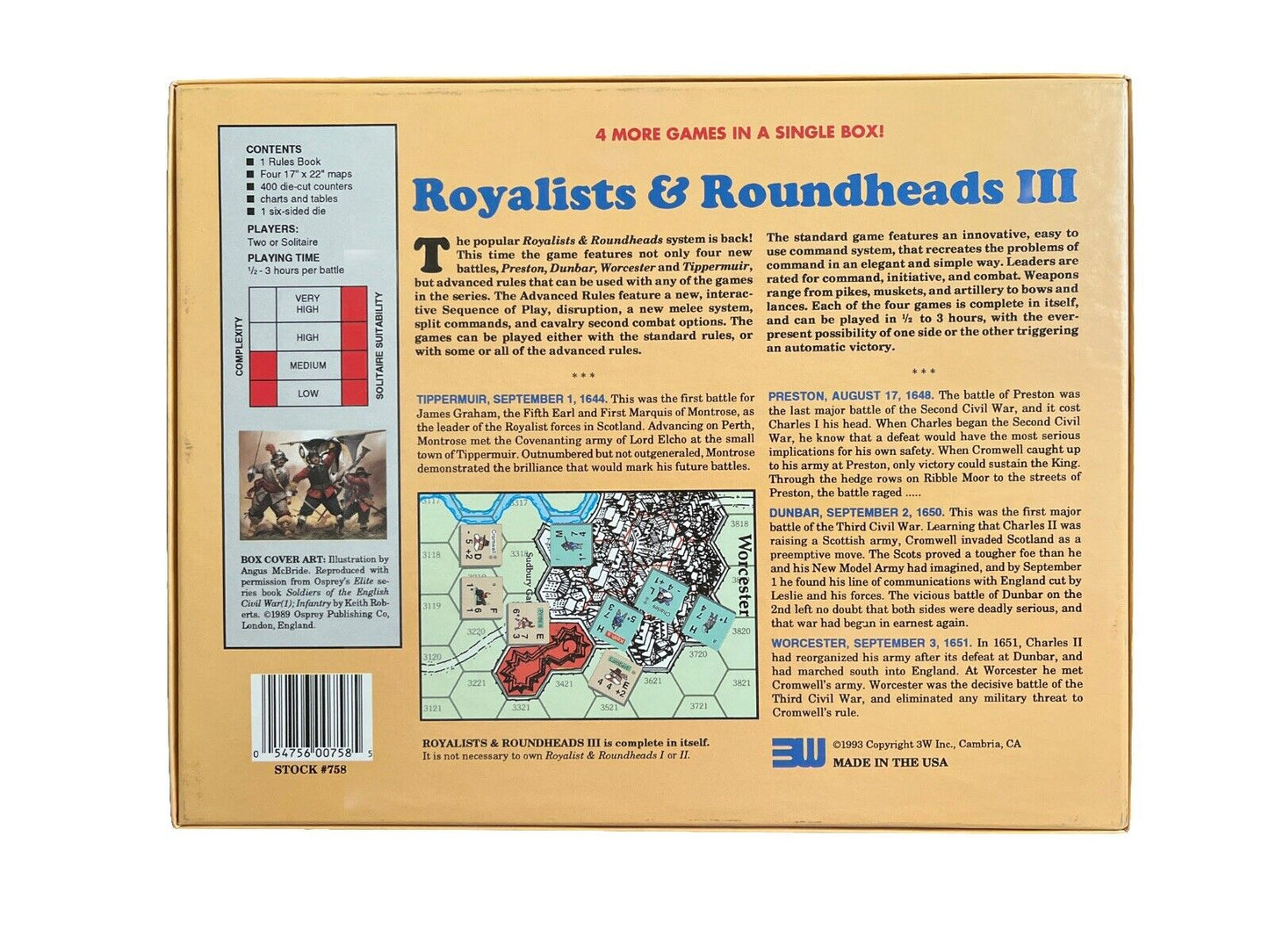 Royalists & Roundheads III By 3W English Civil War Games 4 Battles Unpunched