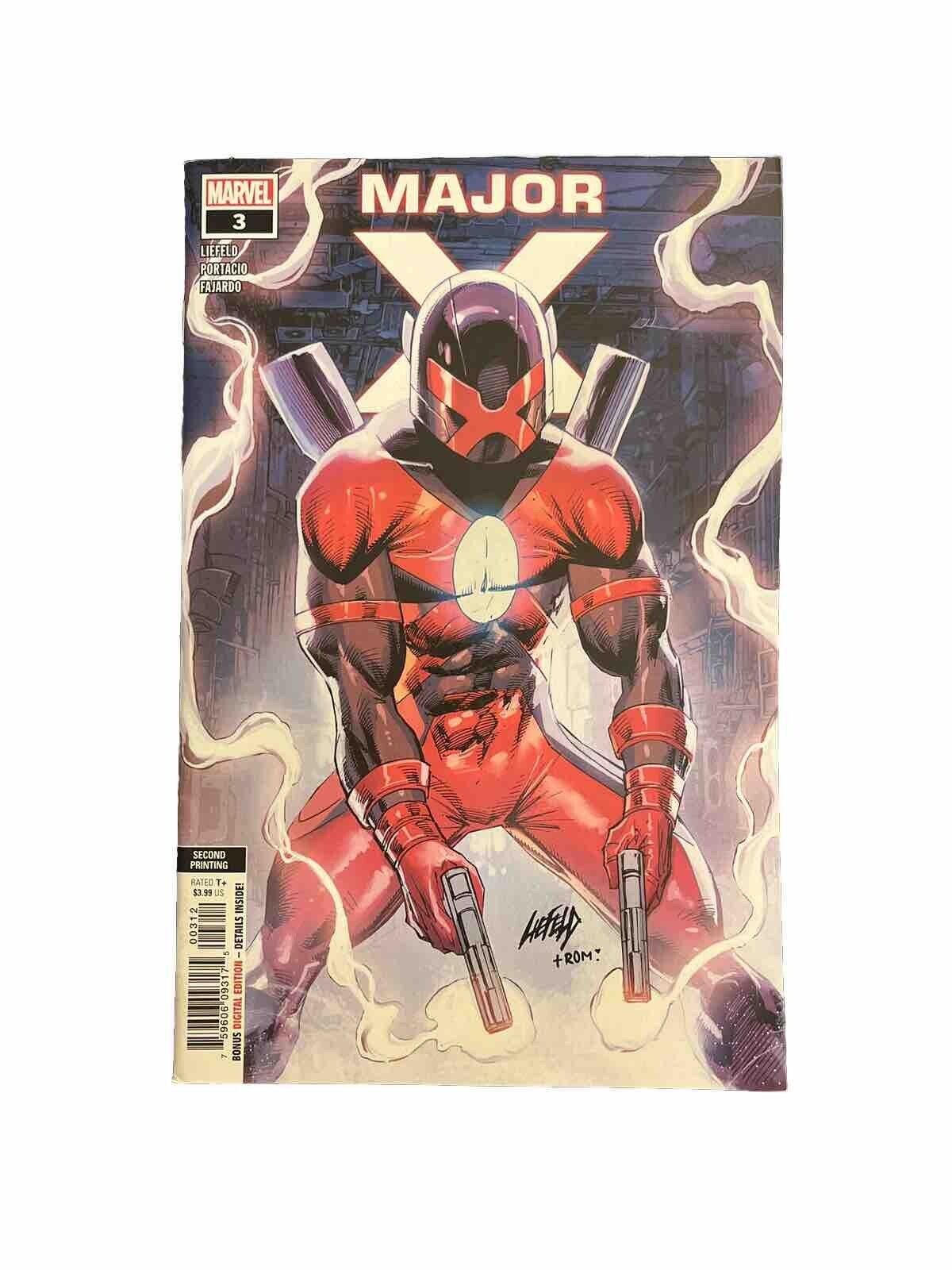 Marvel Comics: MAJOR X #3 July 2019 By Rob Liefeld & Whilce Portacio 2nd Print