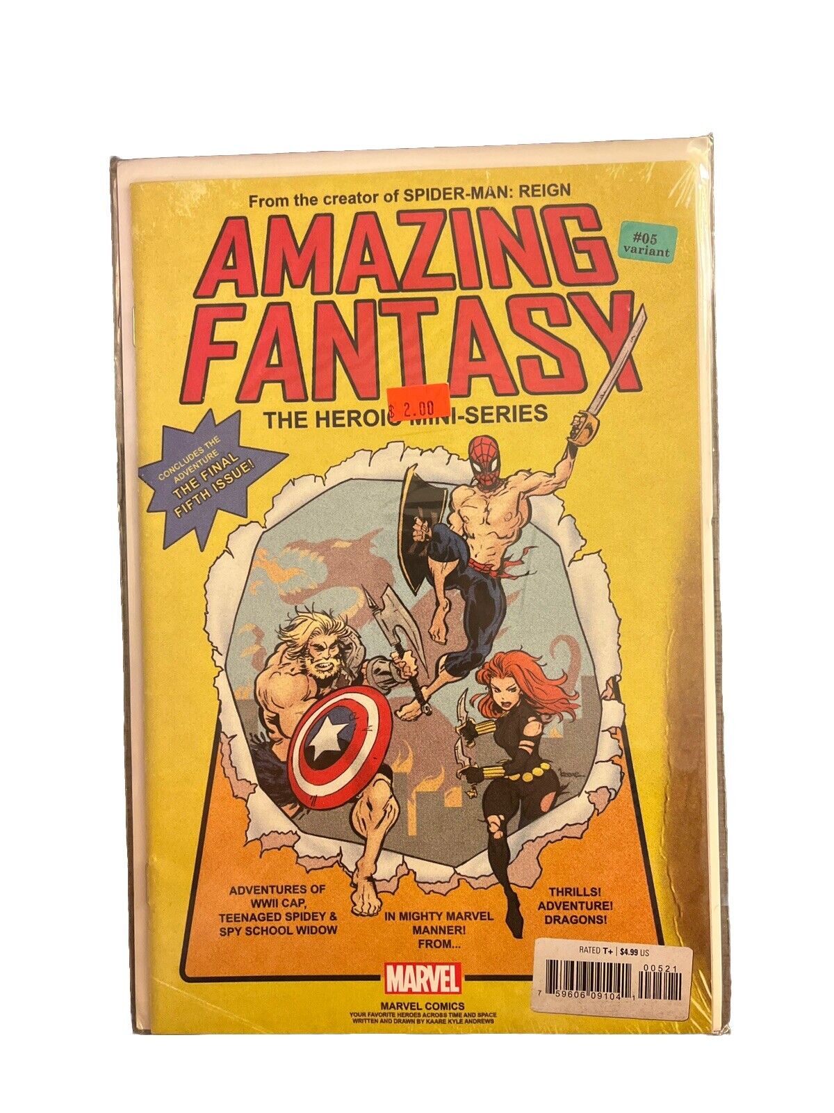 Amazing Fantasy #5 Variant Cover (2022) Chrome Dren Marvel Comics NM