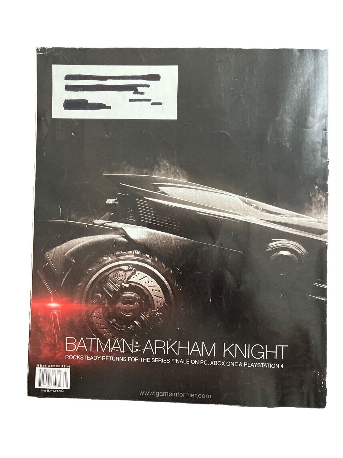 April 2014 Game Informer #252 Vintage Video Game Magazine Batman: Arkham Knight