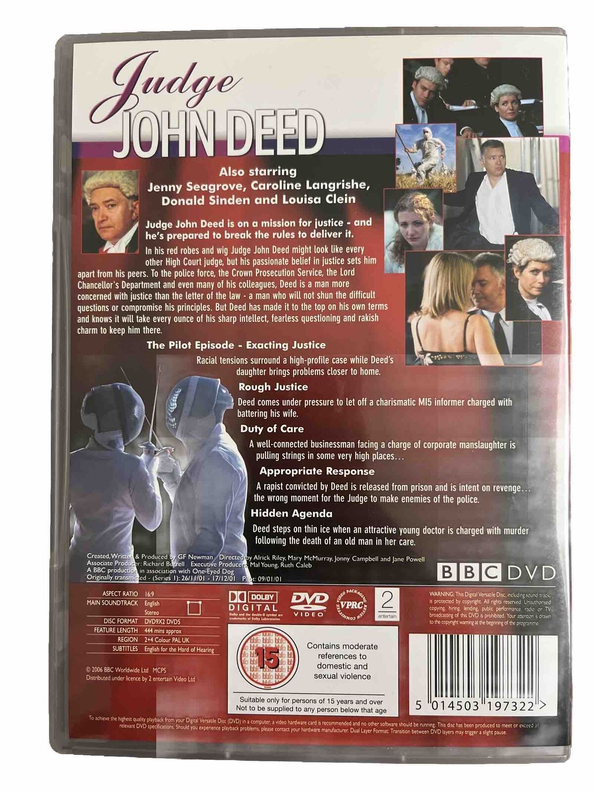 Judge John Deed: Series 1 and Pilot DVD (2006) Martin Shaw cert 15 3 discs