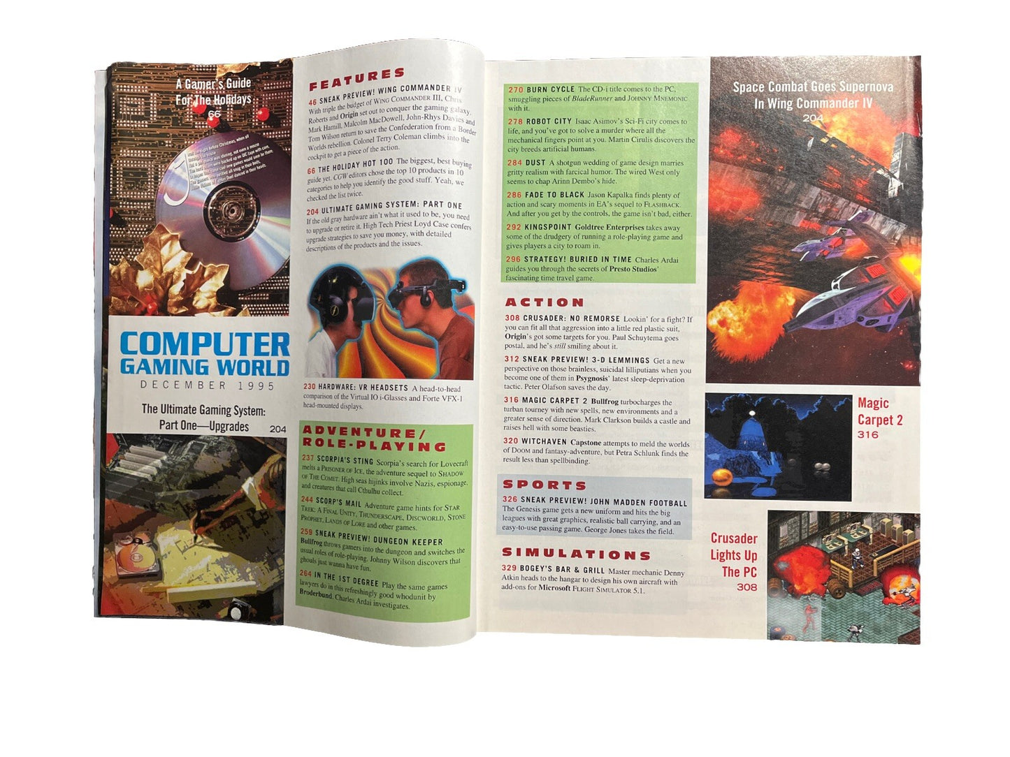 Computer Gaming World Strategy Magazine #137 December 1995 Wing Commander IV