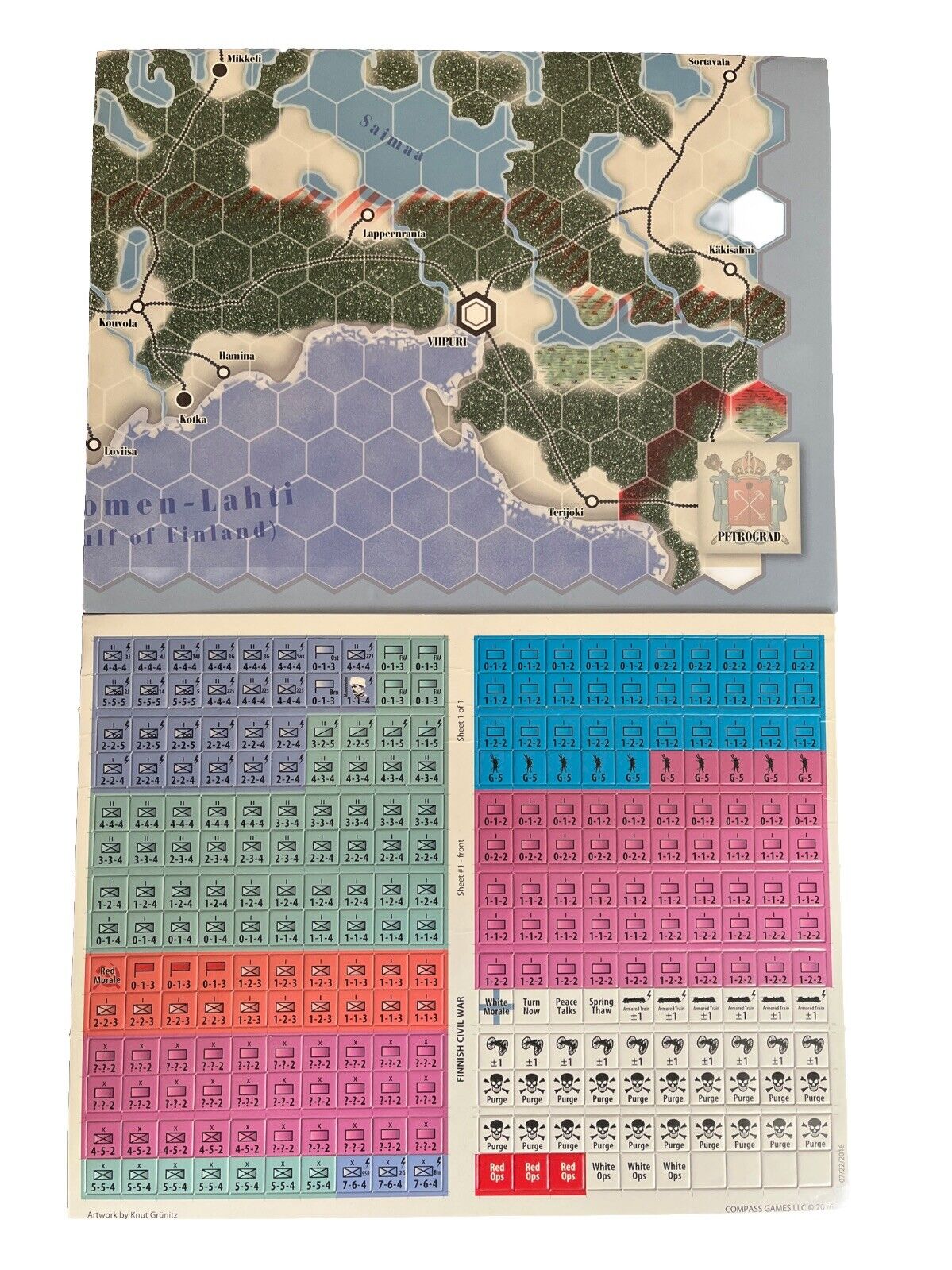 Compass Games Vintage Historical Paper Wars Magazine #84 2016- Finnish Civil War