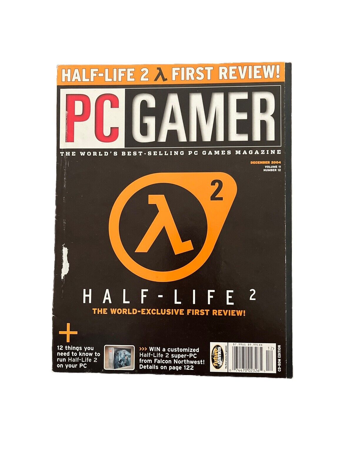 PC GAMER December 2004 #130 Vintage Video Game Magazine Half-Life 2