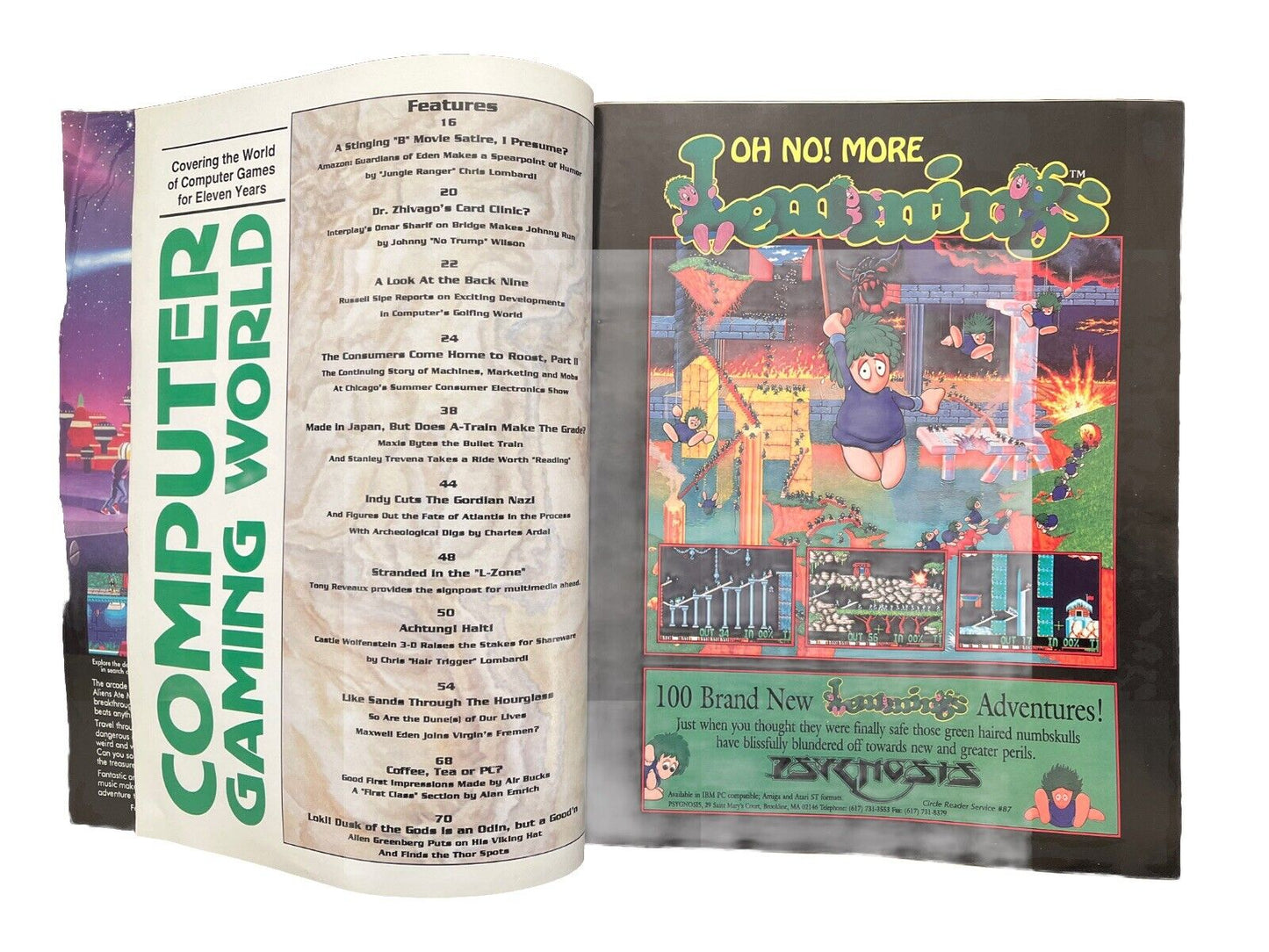 Computer Gaming World Strategy Magazine #98 Access’s Amazon: Guardians Of Eden