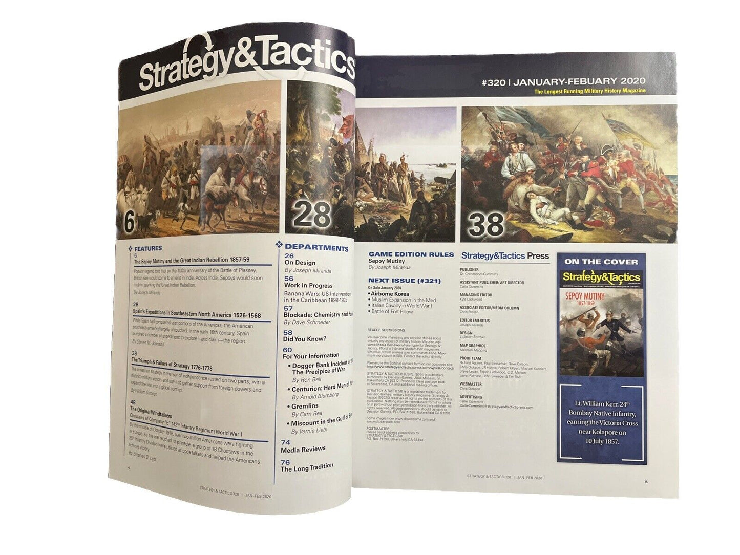 Strategy & Tactics War Game Magazine #320 with Historical Game - Sepoy Mutiny