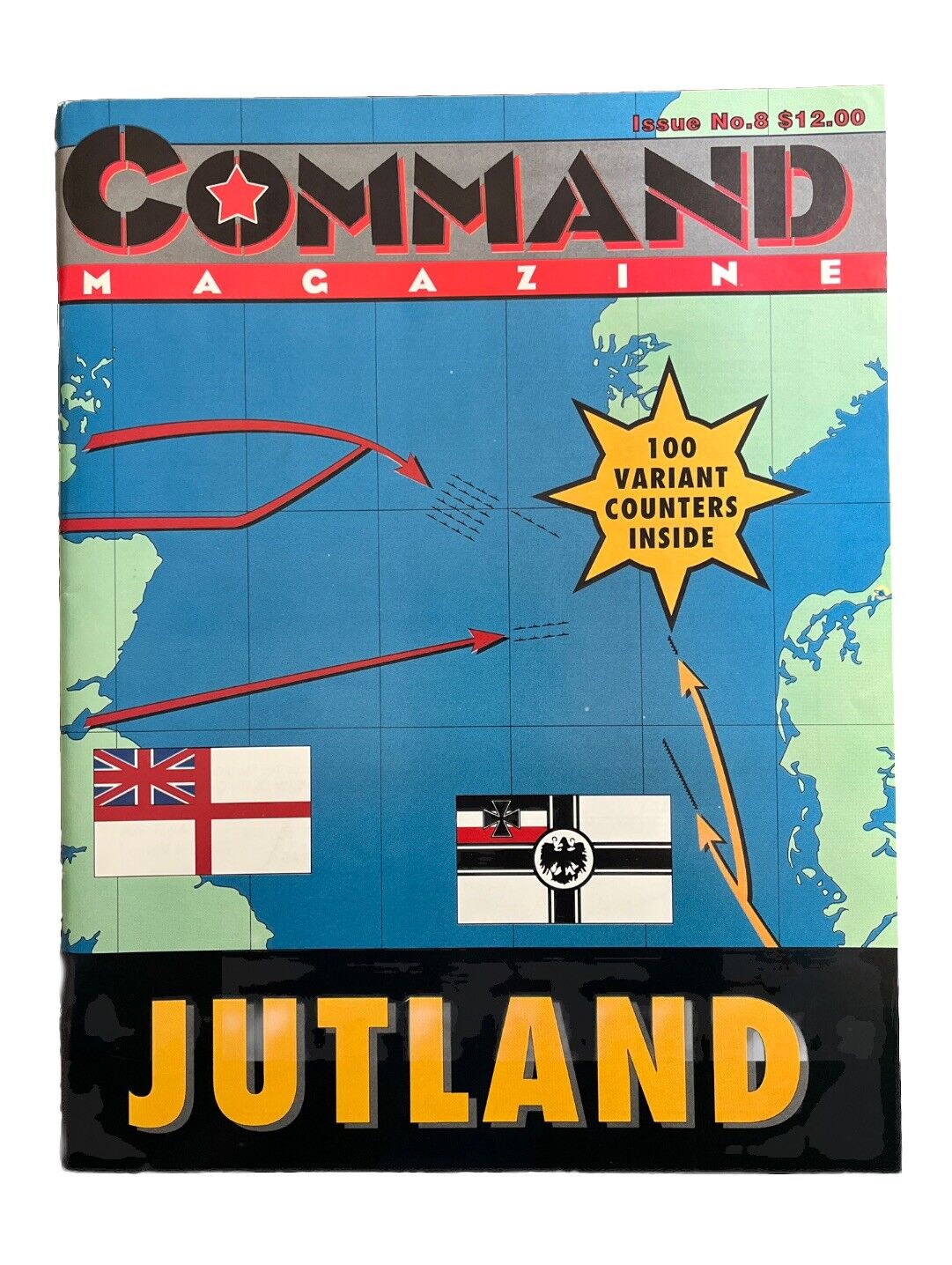 XTR Vintage Collectable Command Wargame Magazine #8 Jan-Feb 1991 - Jutland