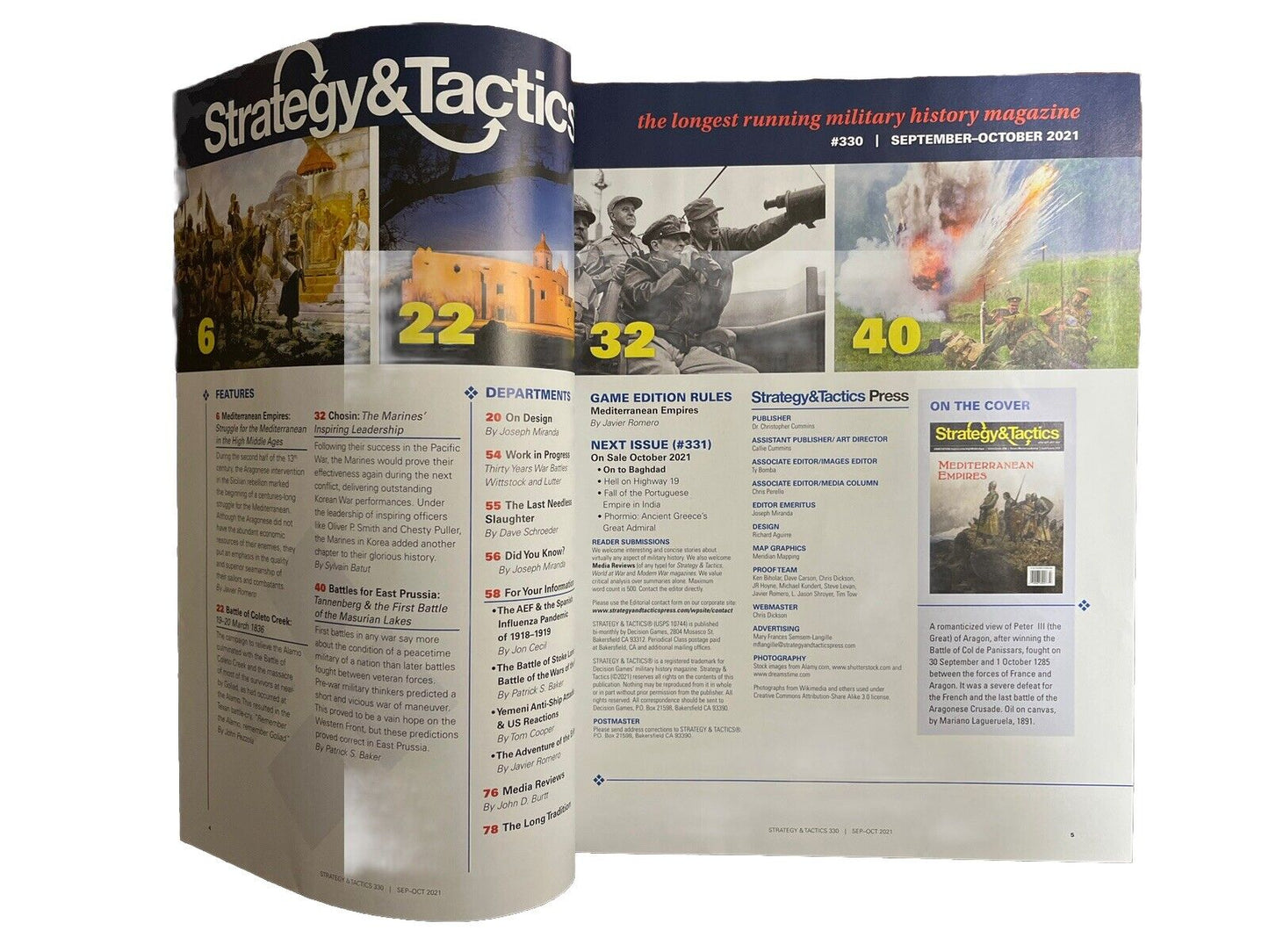 Strategy & Tactics Wargame Mag #330 N Board Game - Mediterranean Empires
