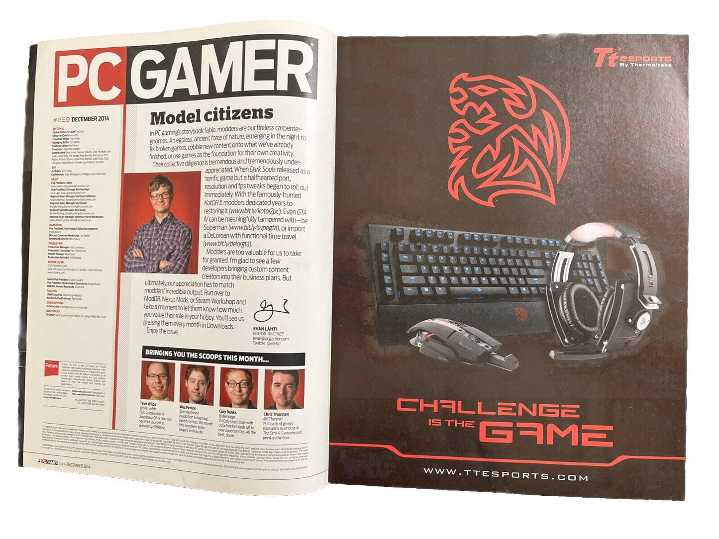 PC gamer Computer Video Game Magazine #259 December 2014 far cry 4