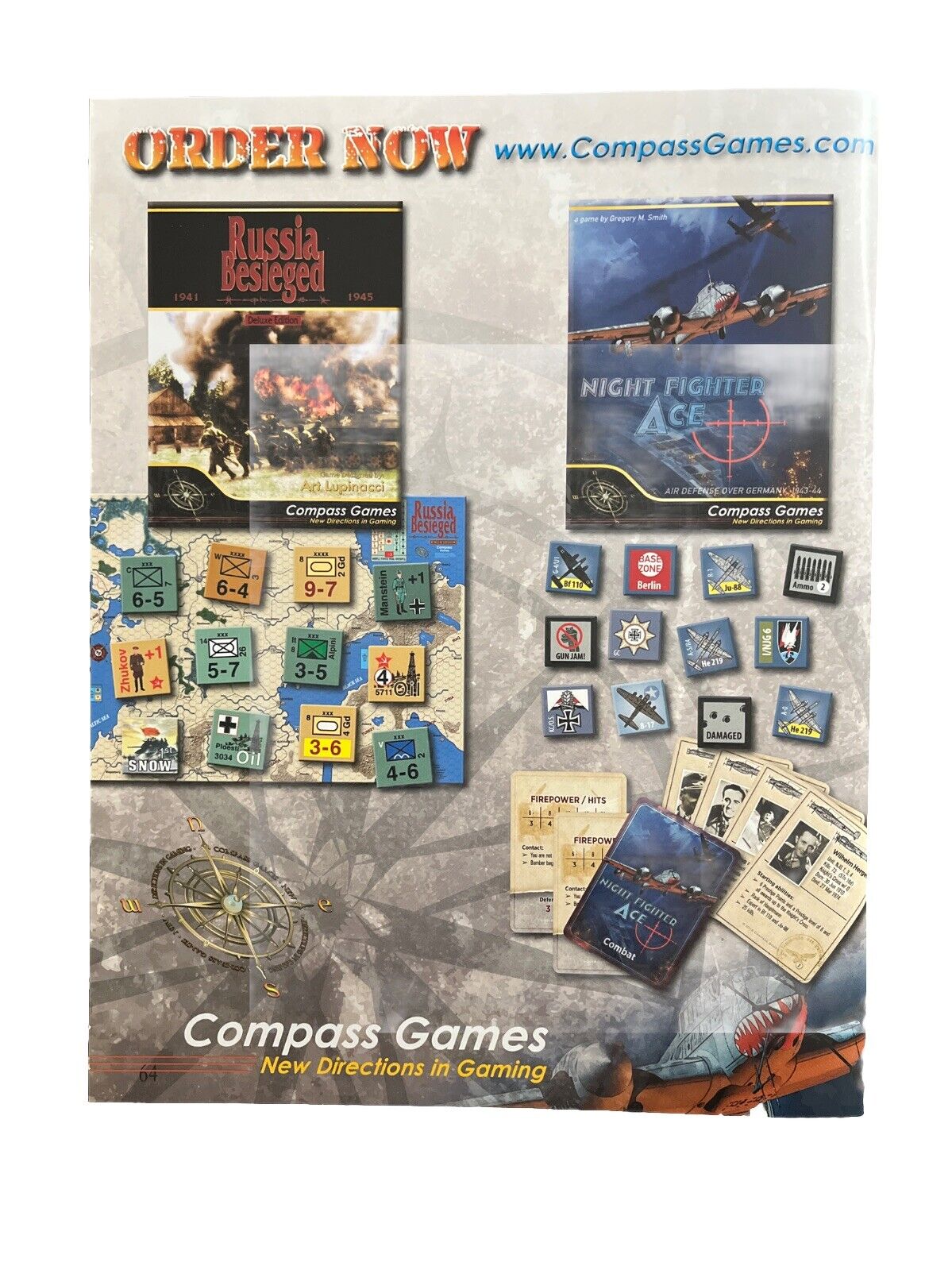 Compass Games Paper Wars Mag #95 With Military History Board Game - Hannibal