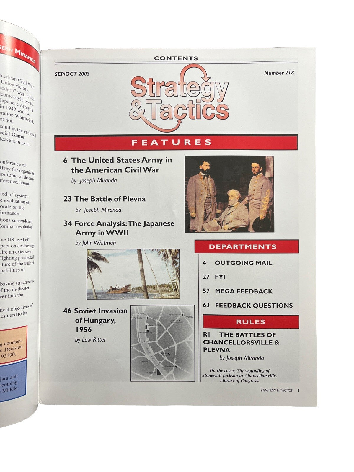 Strategy & Tactics Magazine #218 American Civil War Battle Of Chancellorsville